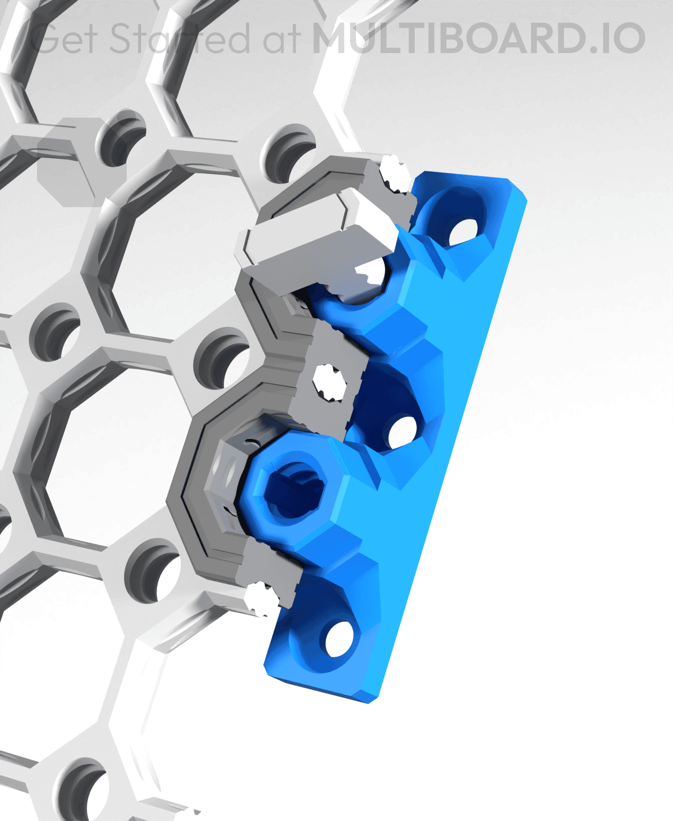 15 mm - Dual Bolt-Lock Mount 3d model