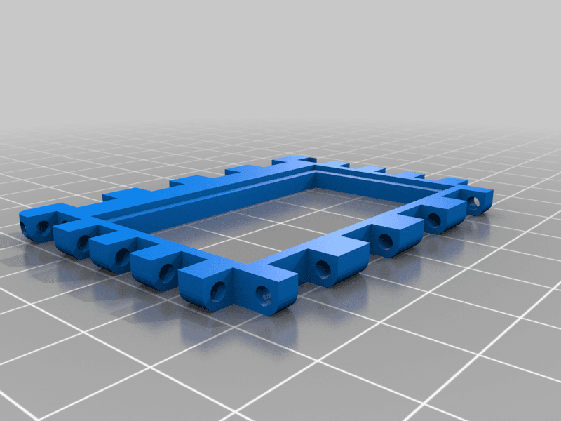 Frame Box with articulated lid - Customizable 3d model