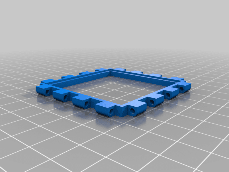 Frame Box with articulated lid - Customizable 3d model