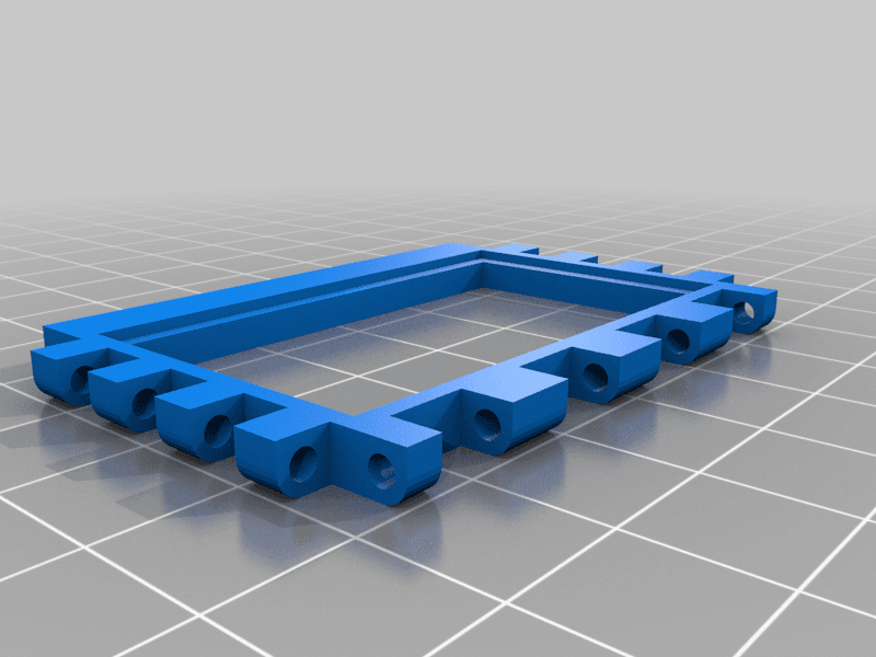 Frame Box with articulated lid - Customizable 3d model