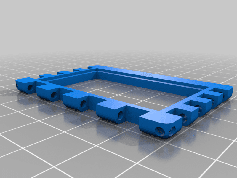 Frame Box with articulated lid - Customizable 3d model