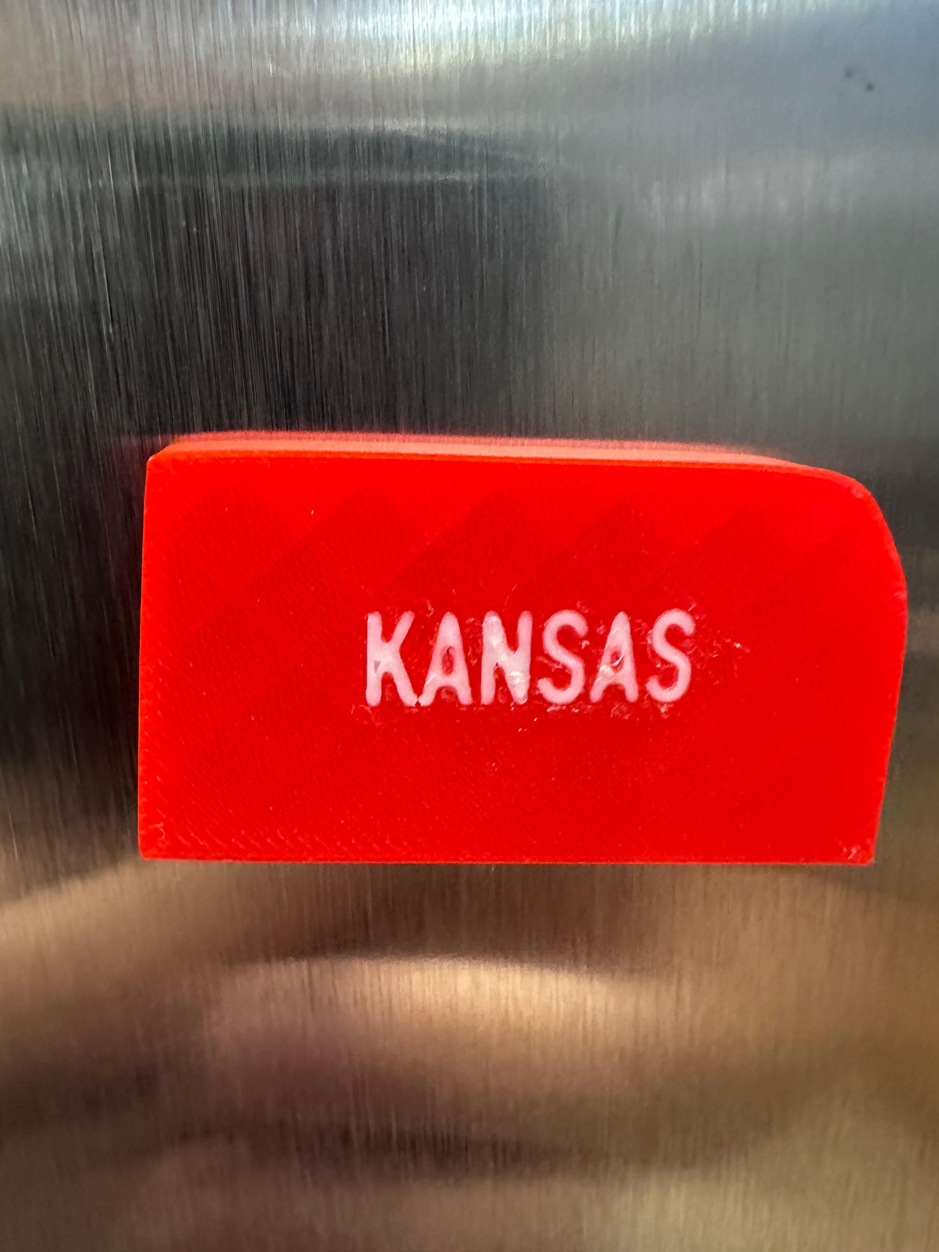 Merica Fridge Magnets - MMU version - KANSAS 3d model