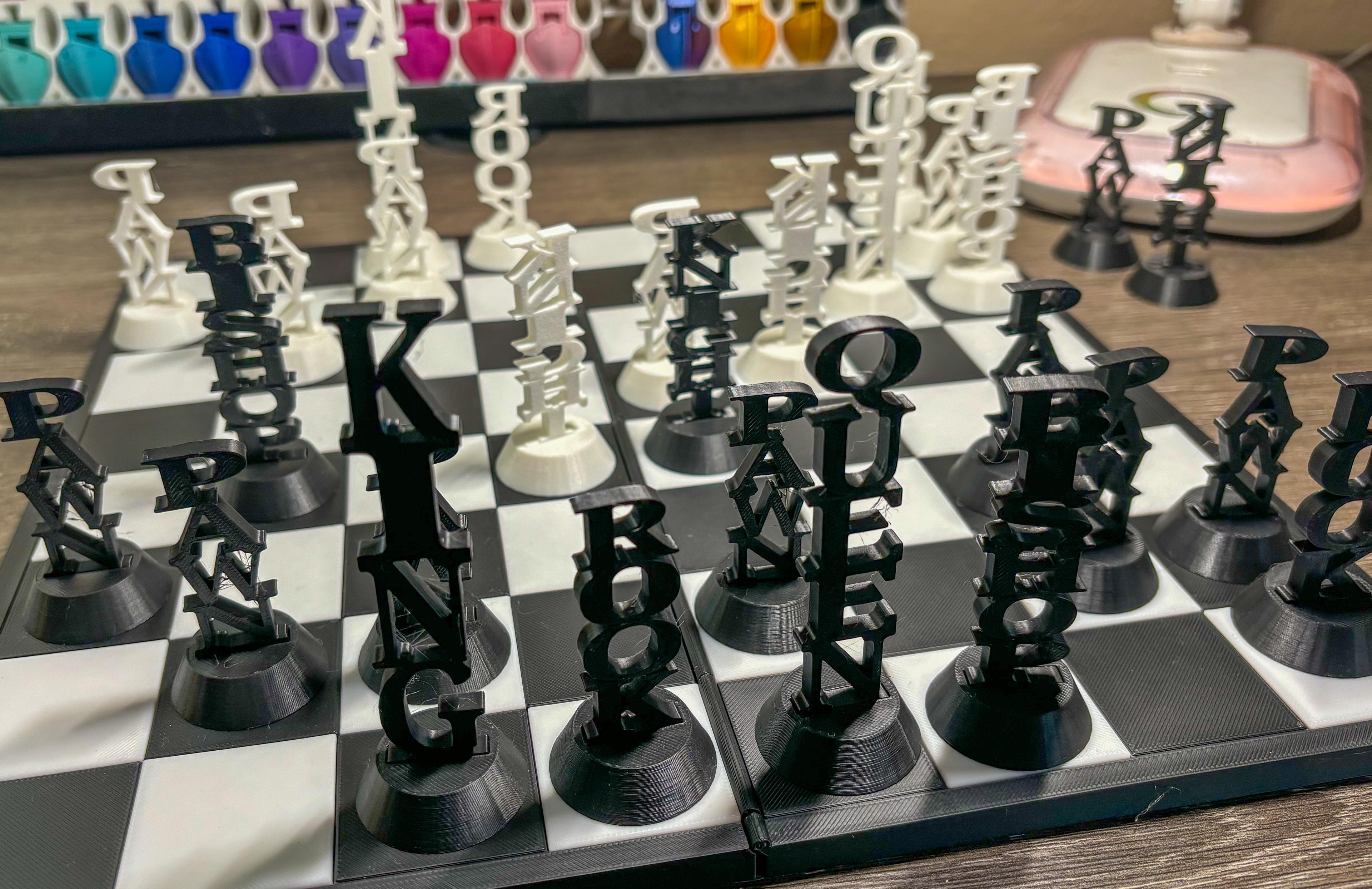 Word Chess! The Perfect Chess Set to Learn! 3d model