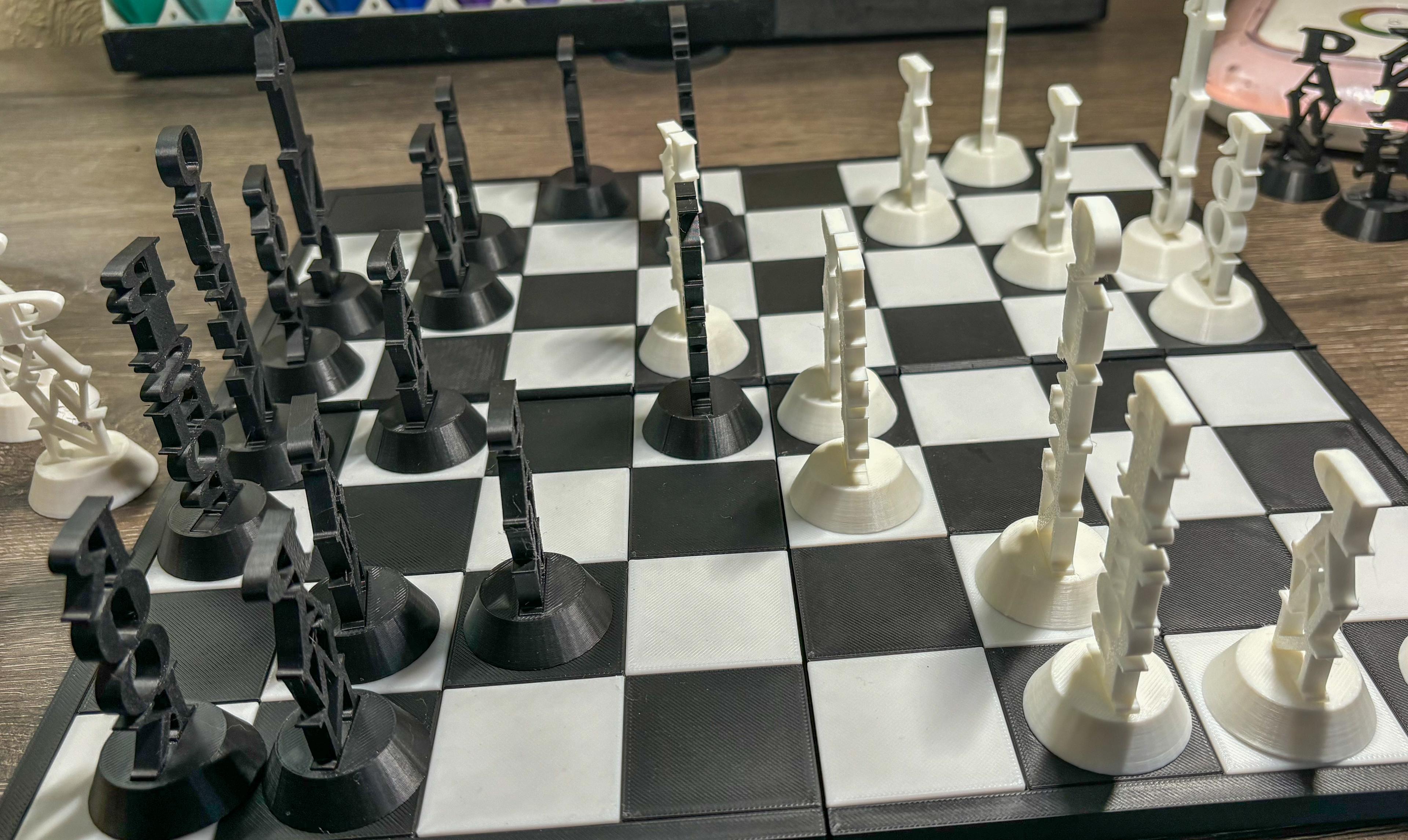 Word Chess! The Perfect Chess Set to Learn! 3d model