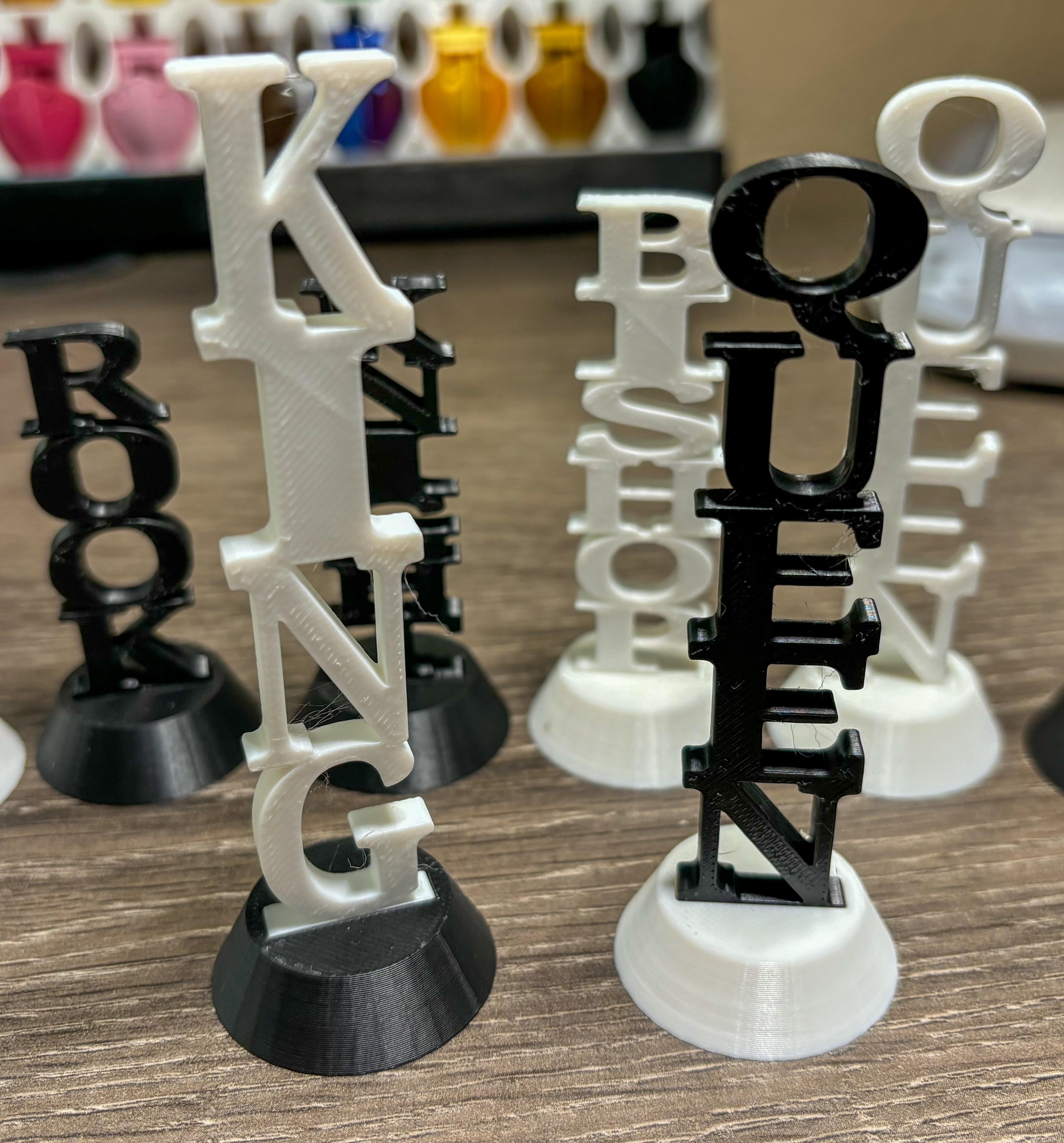 Word Chess! The Perfect Chess Set to Learn! 3d model