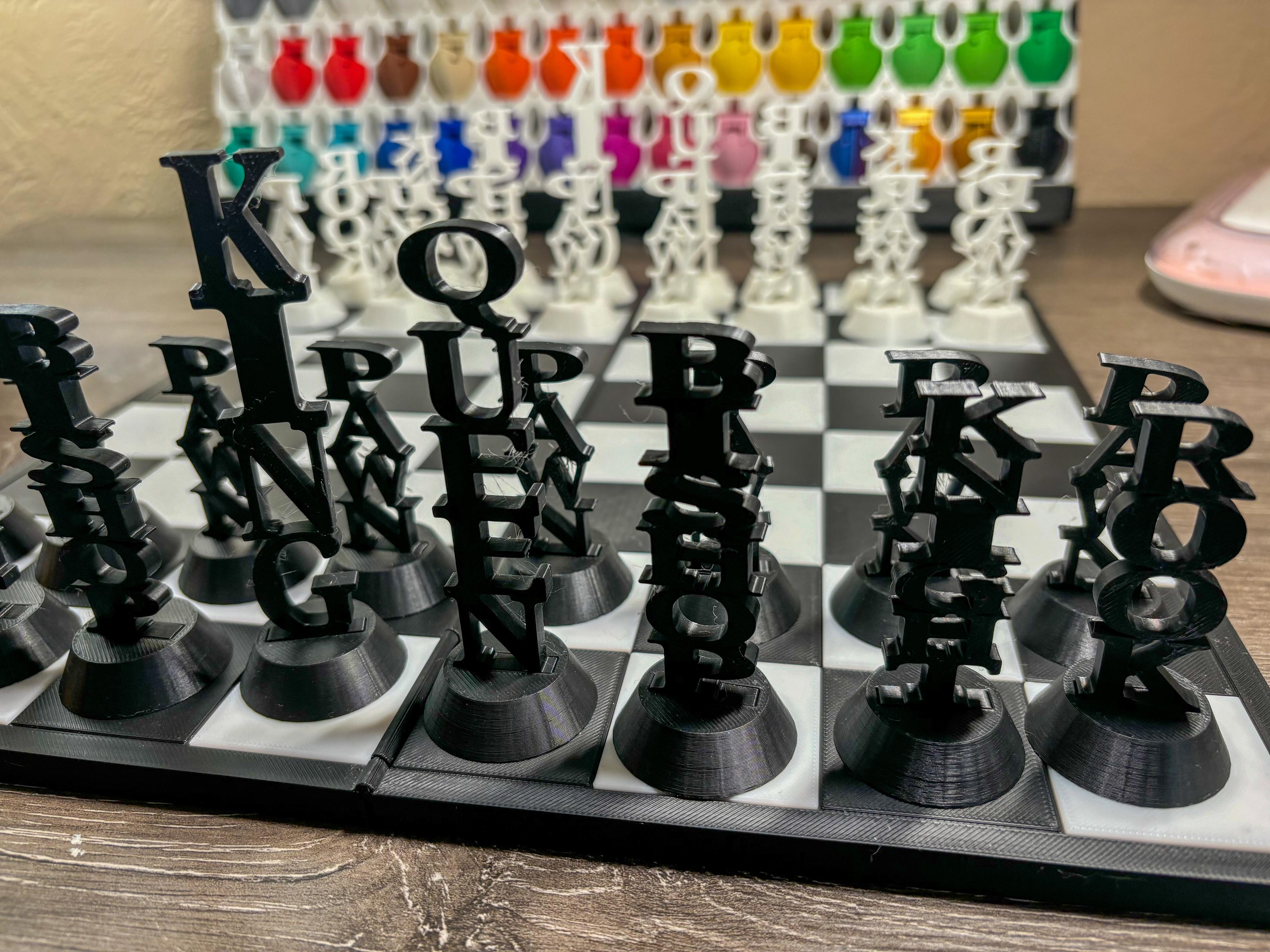 Word Chess! The Perfect Chess Set to Learn! 3d model