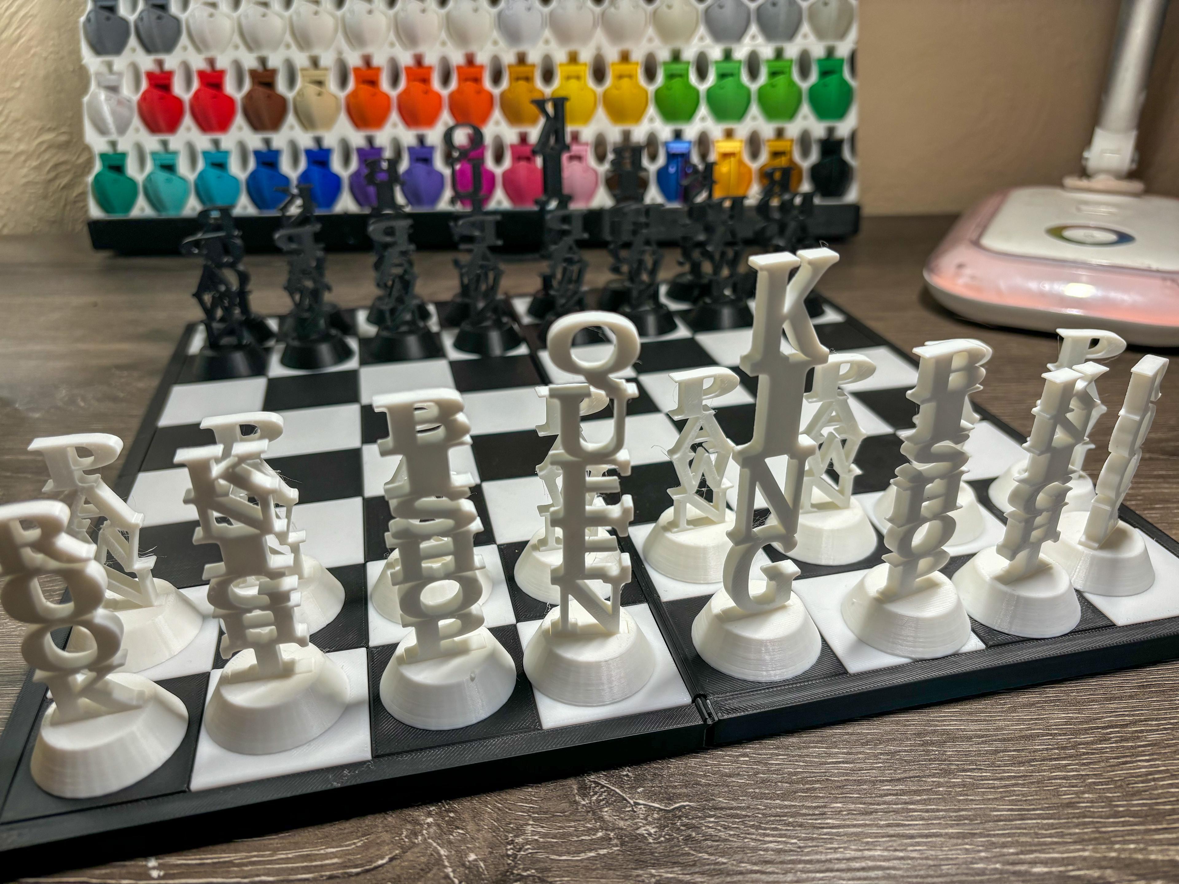 Word Chess! The Perfect Chess Set to Learn! 3d model