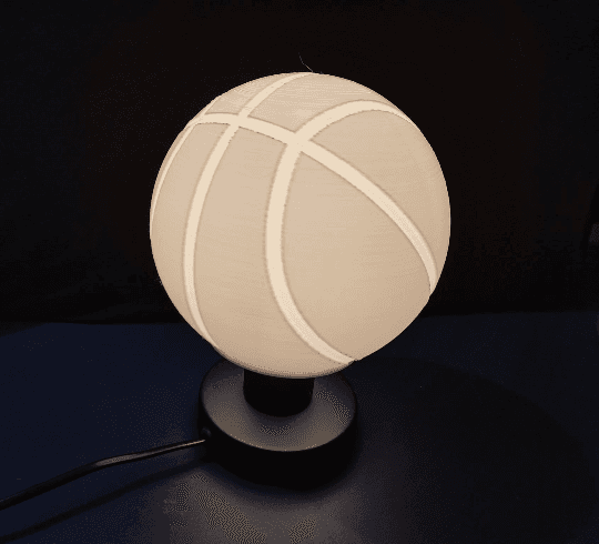 Basketball Desk Lamp 3d model