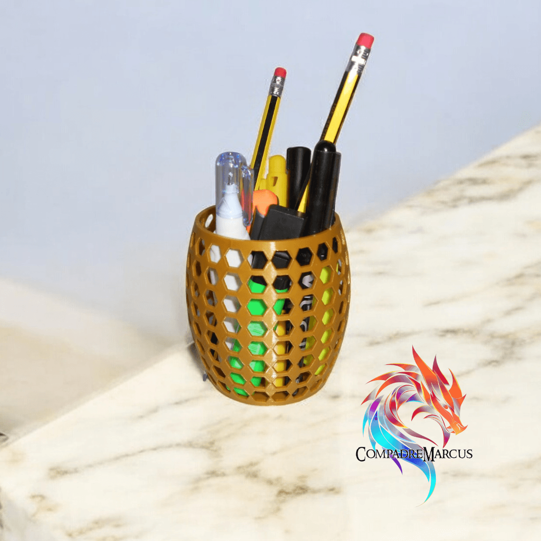 Pen holder Hex  3d model