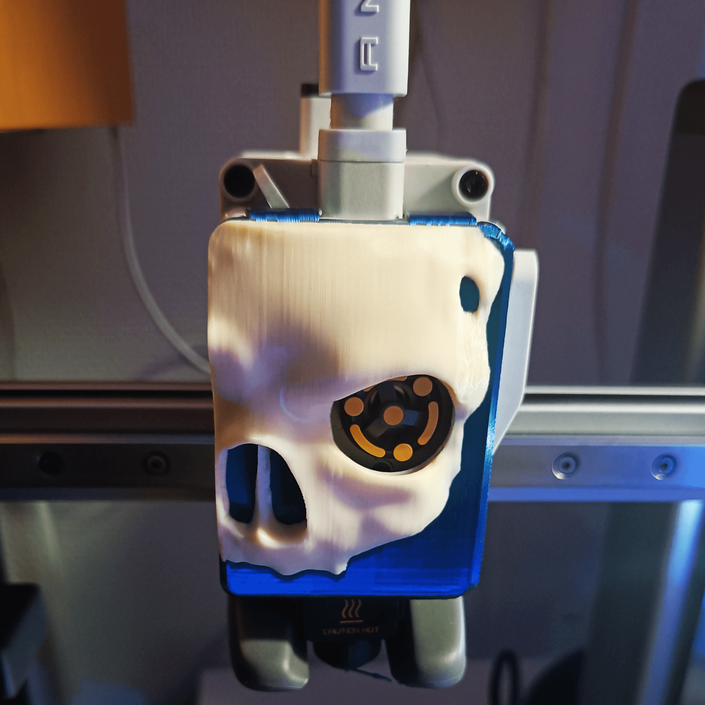 Skull Extruder Front Cover for the Bambu Labs A1 and A1 Mini  3d model