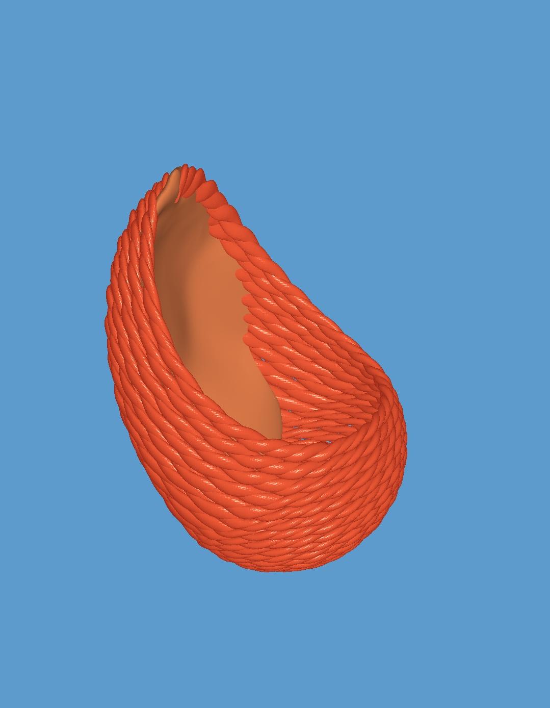 Curved rope 3d model