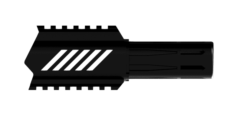 Front piece with muzzle silencer EMF100 Planet Eclipse 3d model