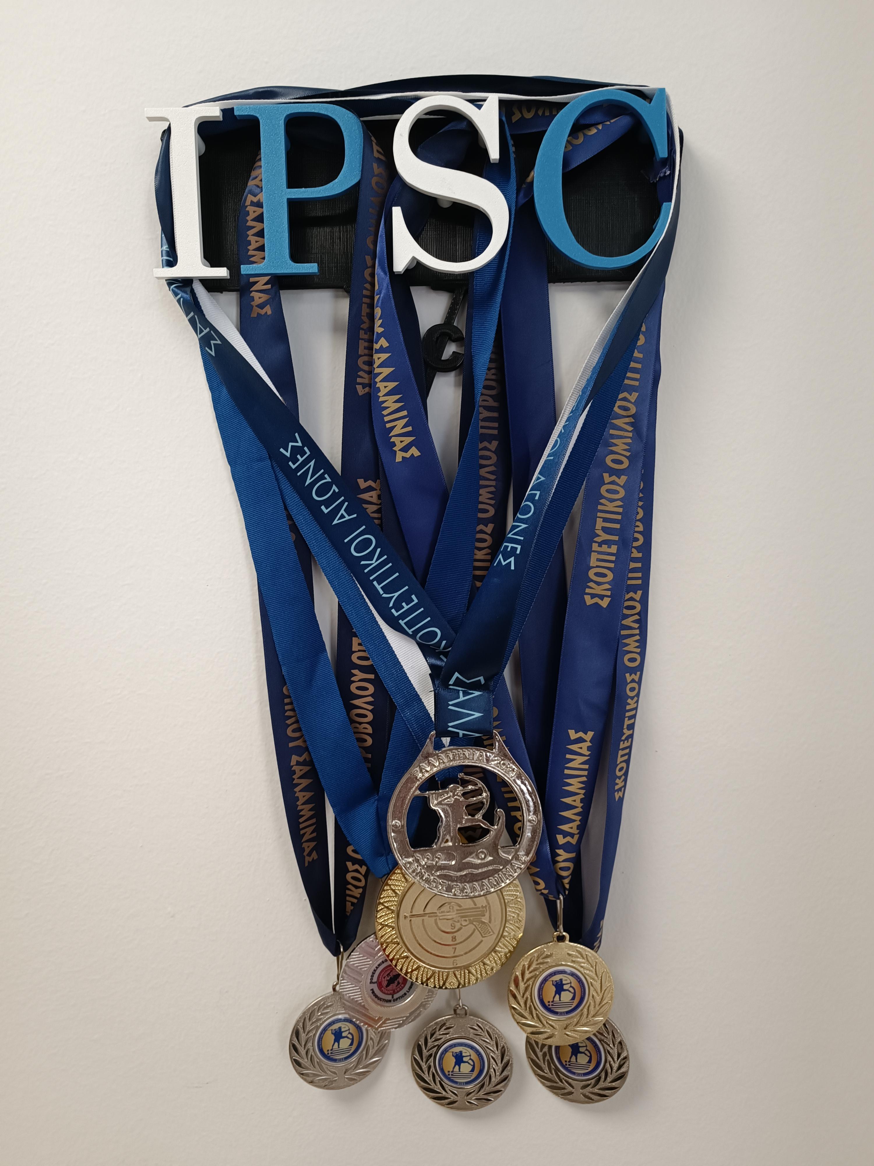 IPSC Wall Stand for your Medals 3d model