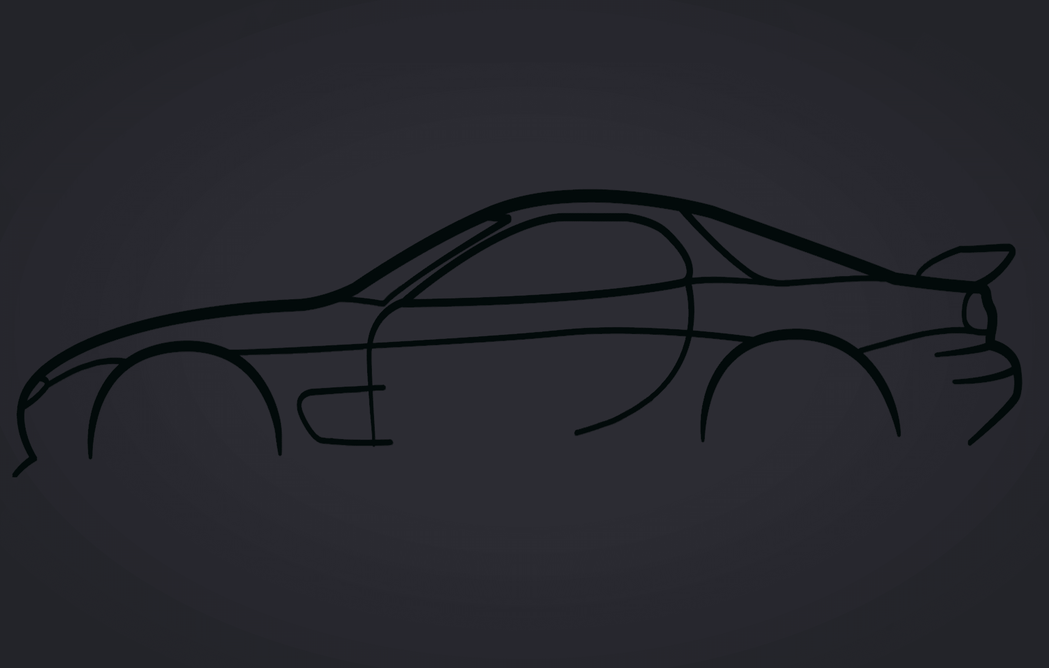 RX-7 Silhouette 3d model