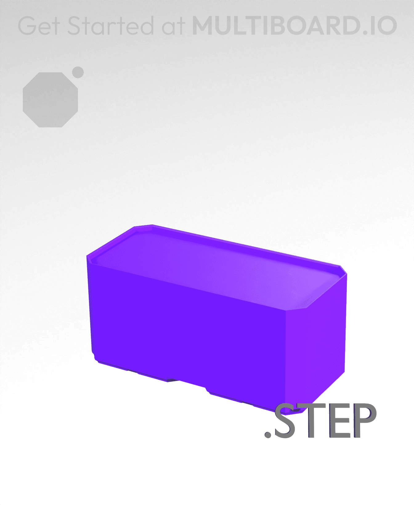 2x1x1 - Multibin Insert - STEP Remixing File 3d model