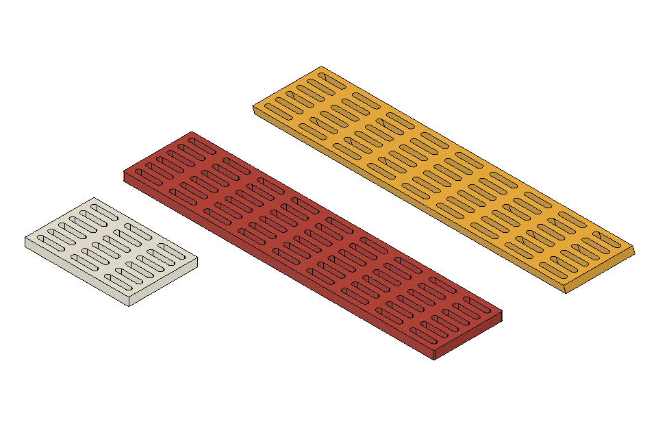 grill with vertical straight holes.obj 3d model