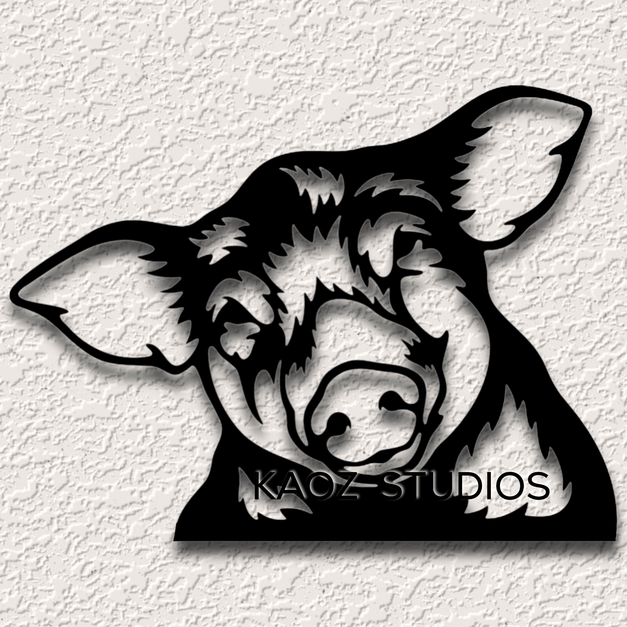 6 Pack Farm Animals wall art pig, cow, chicken, goat, horse, rabbit wall decor animal decorations 3d model