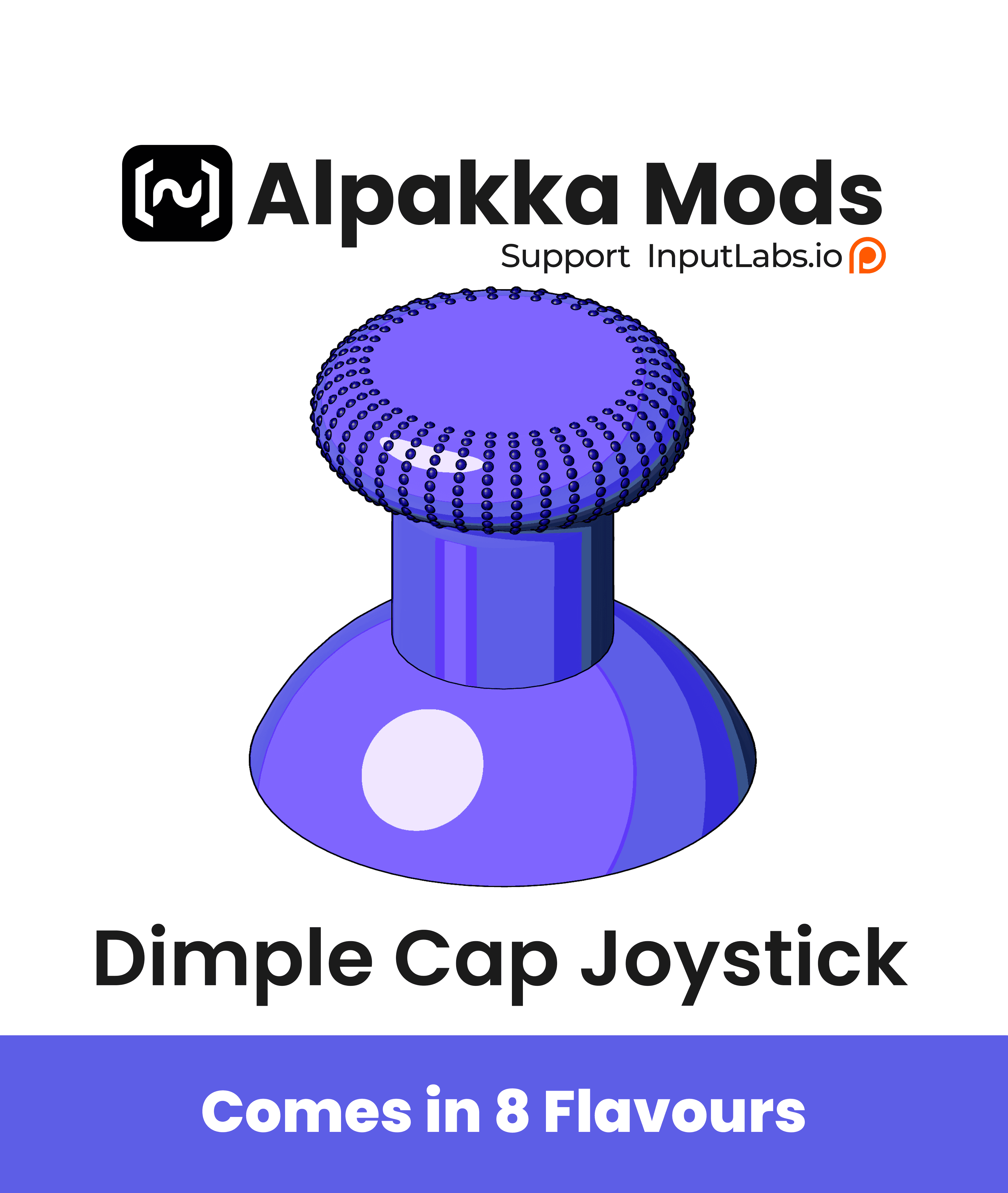 Alpakka Dimpled Thumbstick Variant 3d model