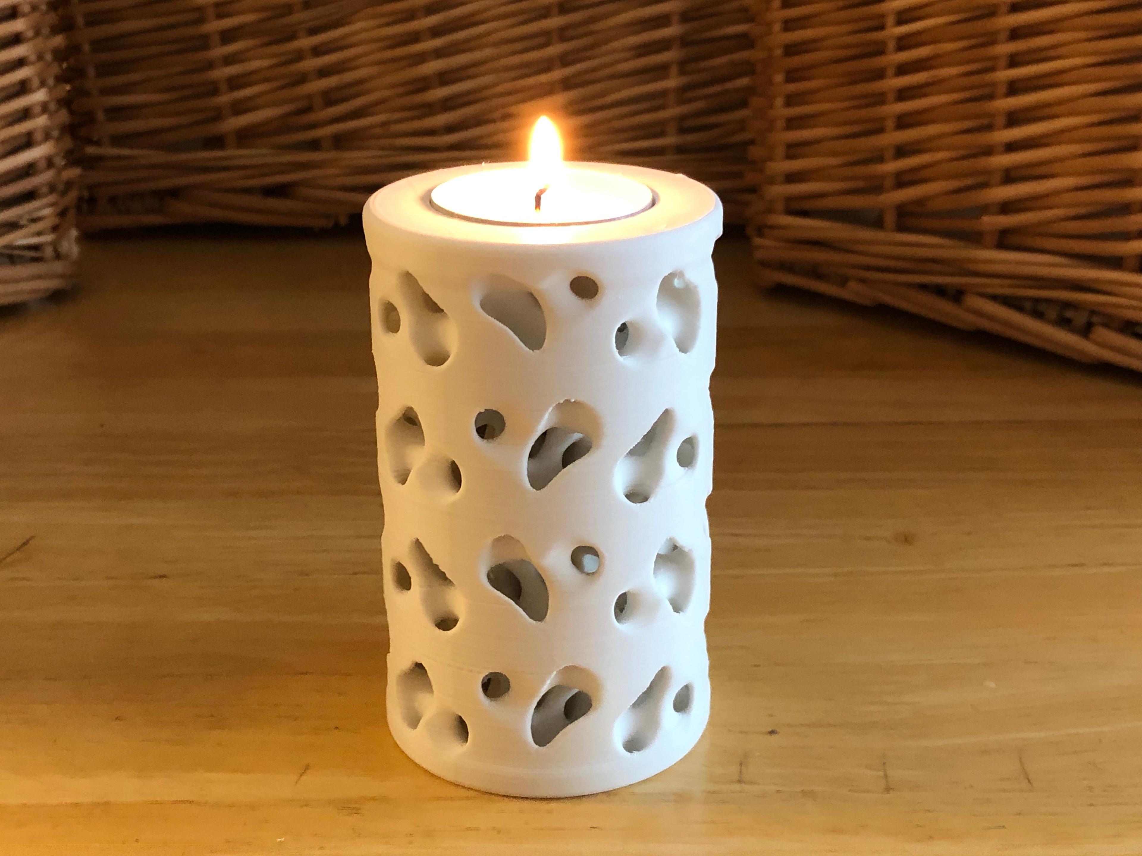 Heartstrings Tealight Holder Cylinder 3d model