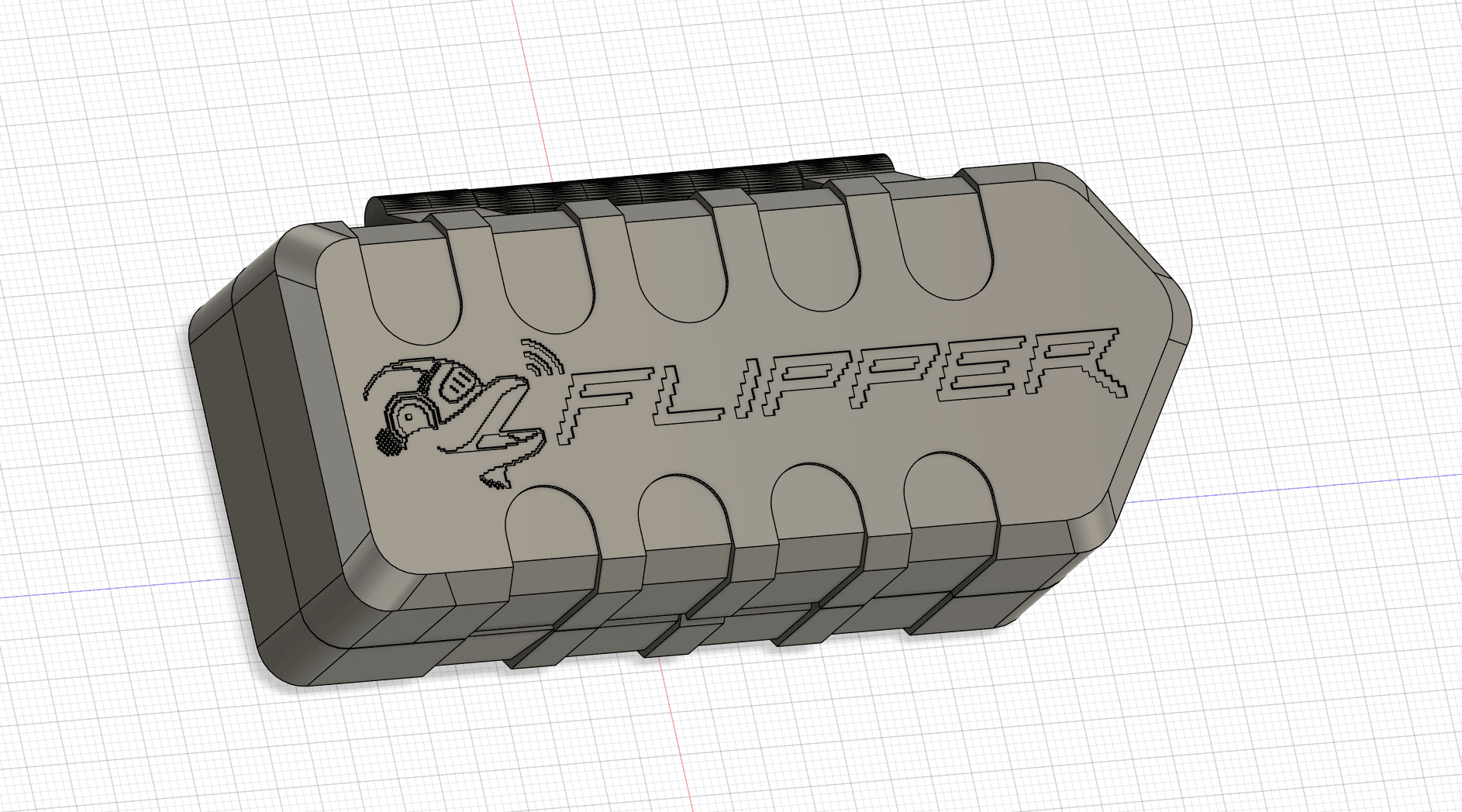 Flipper Hard Case V2 - Now with Print in Place hinges 3d model