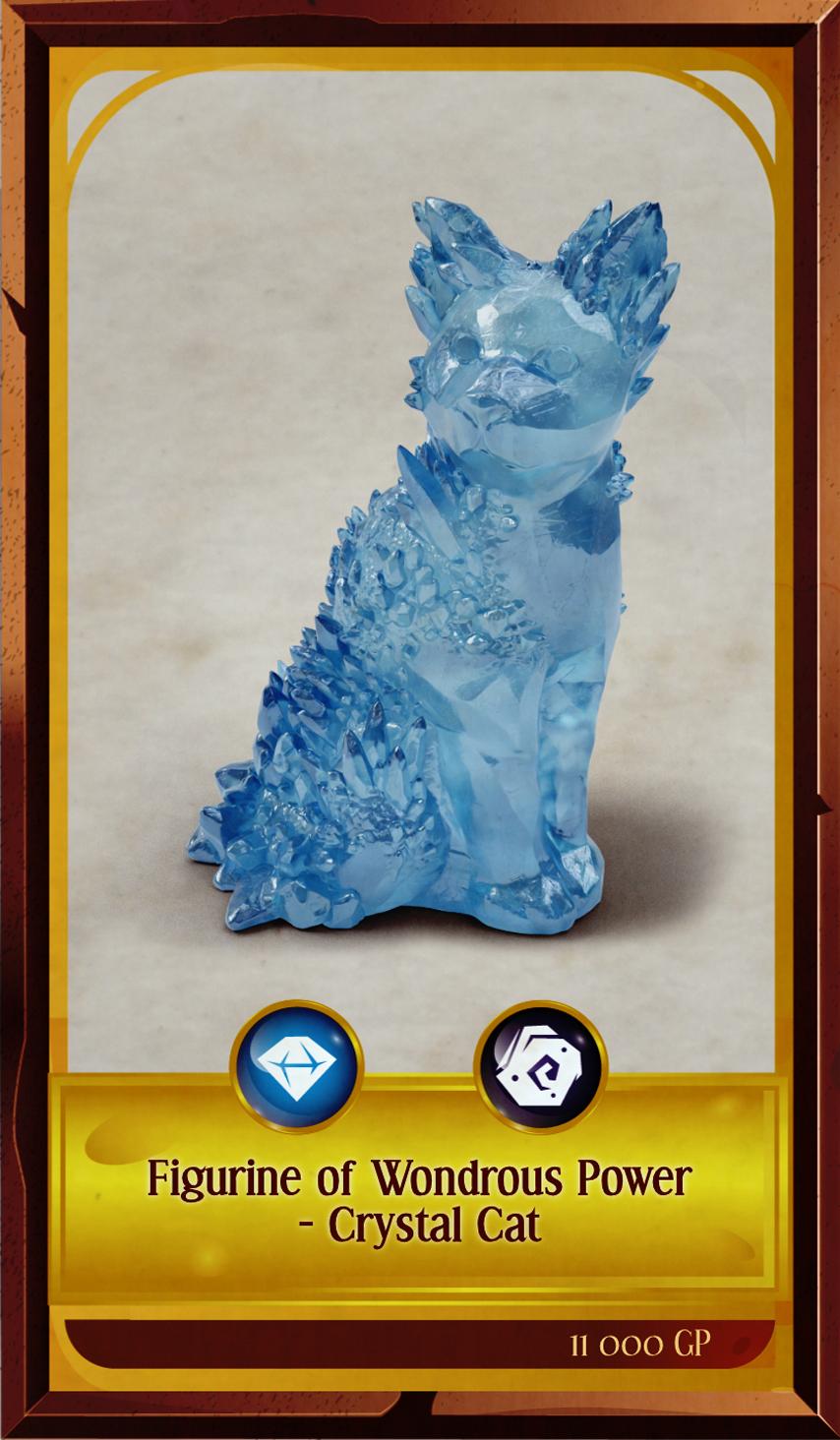 Figurine of Wondrous Power - Crystal Cat 3d model