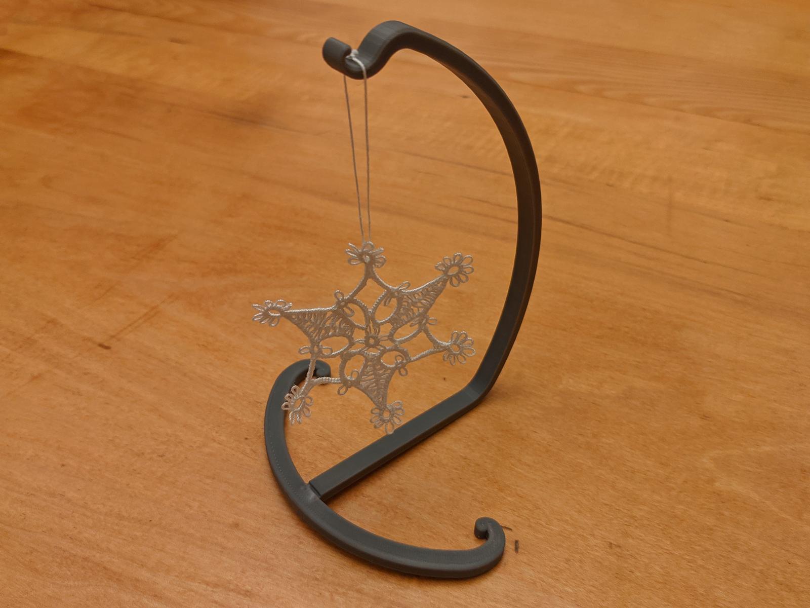 Tatting & Ornament Stand - Lightweight, Stores Flat 3d model