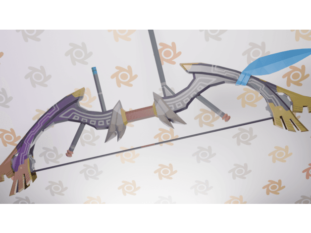 Great Eagle Bow (full scale) (BOTW) (TOTK) 3d model