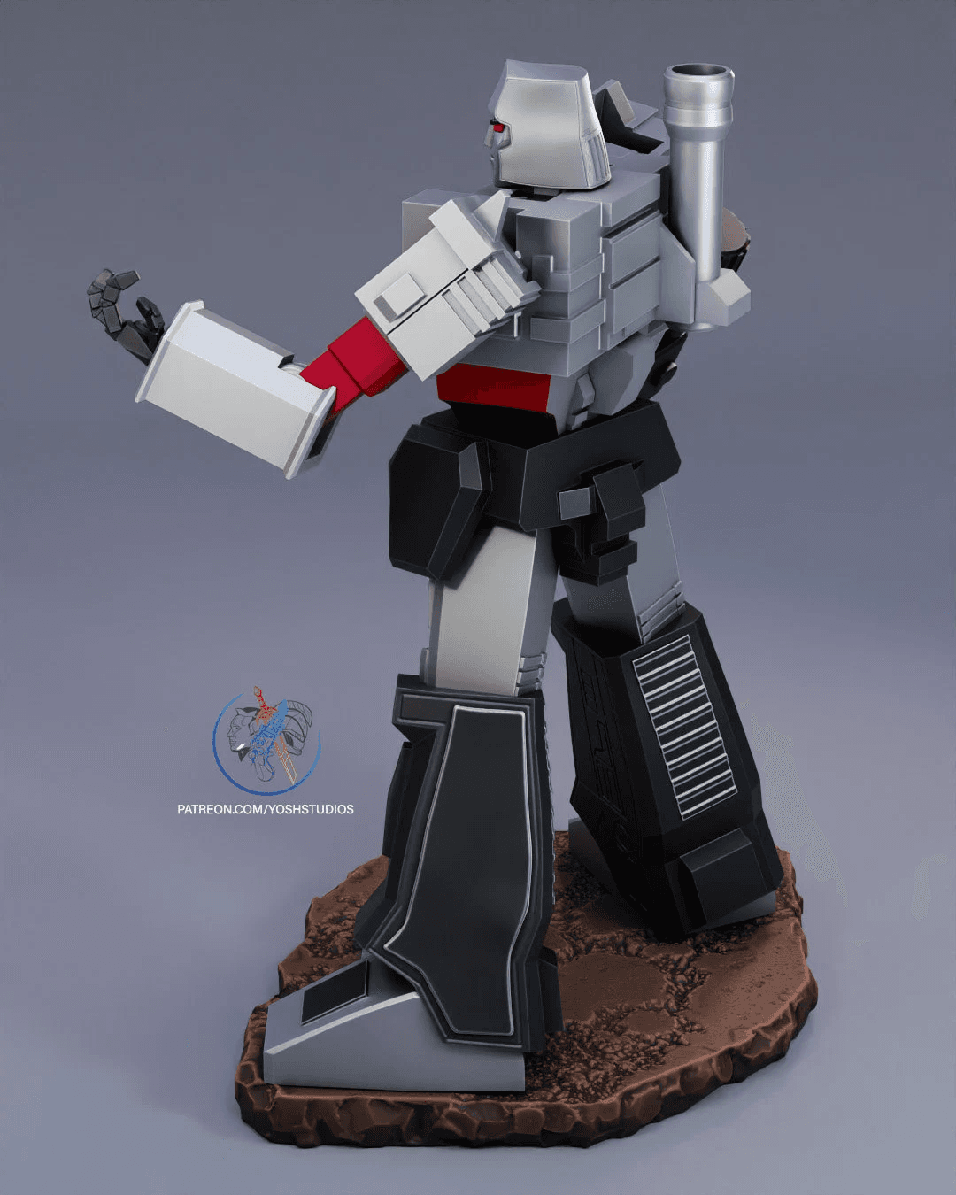 G1 Megatron Statue 3d Print File STL 3d model