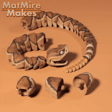 Rattlesnake - Articulated Figure 3d model