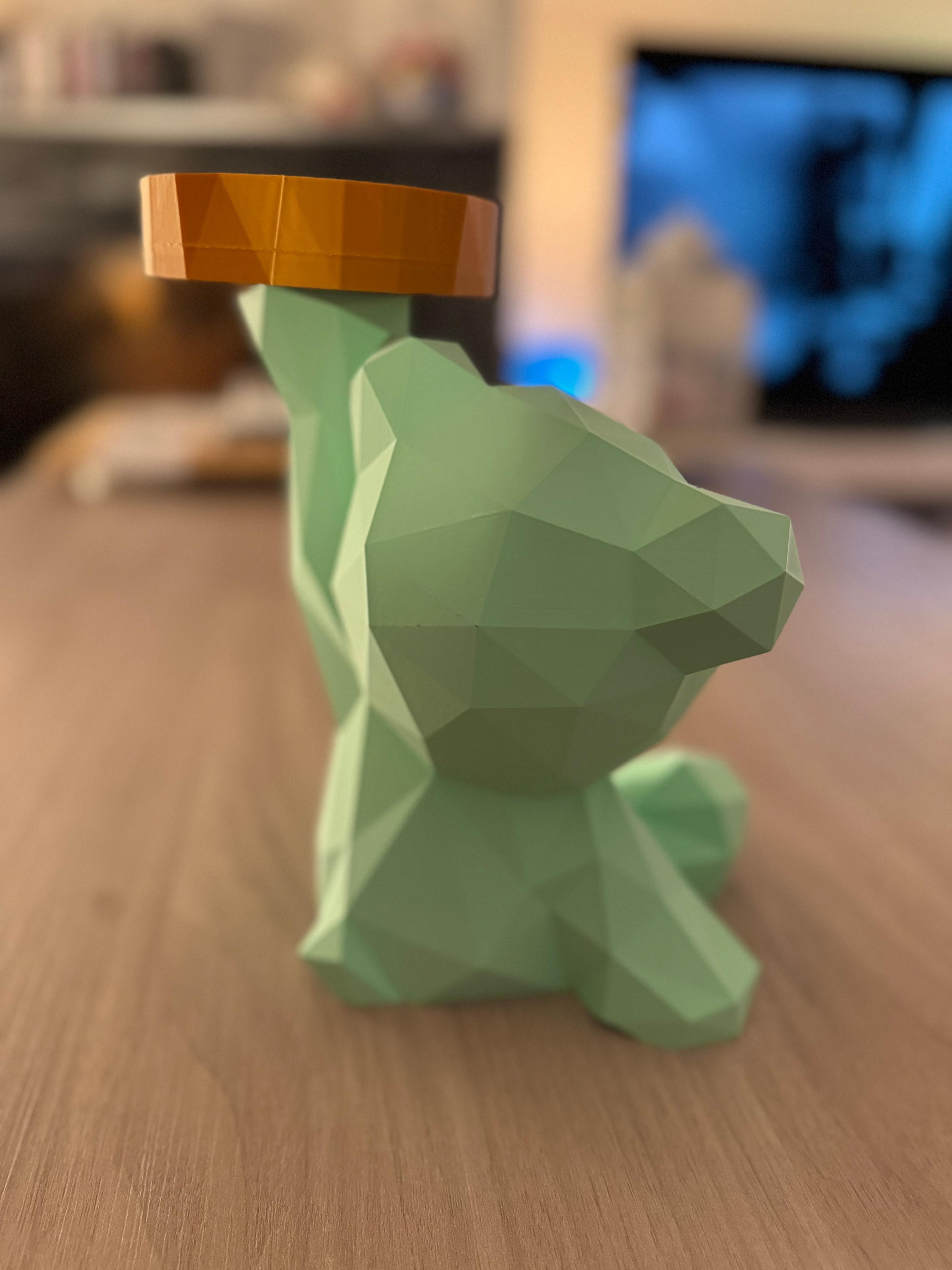 Low Poly Tray Bear 3d model