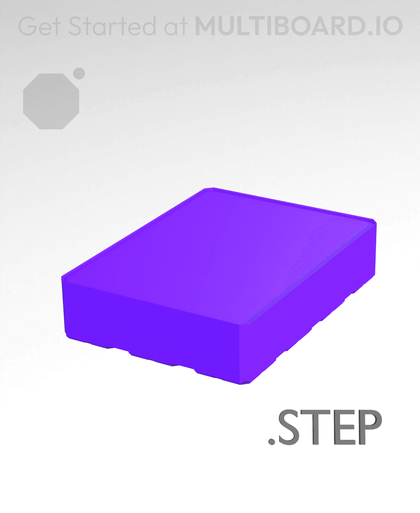 3x4x1 - Multibin Insert - STEP Remixing File 3d model