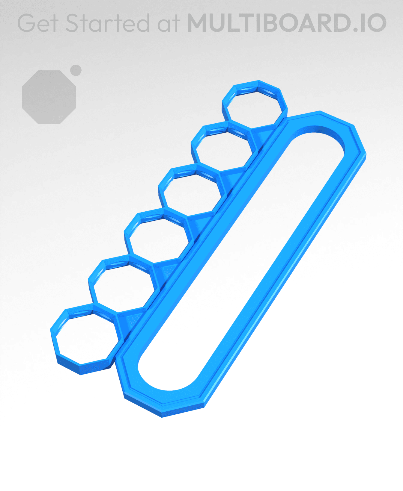 6 Big Holes, Big Sliding Bar 3d model