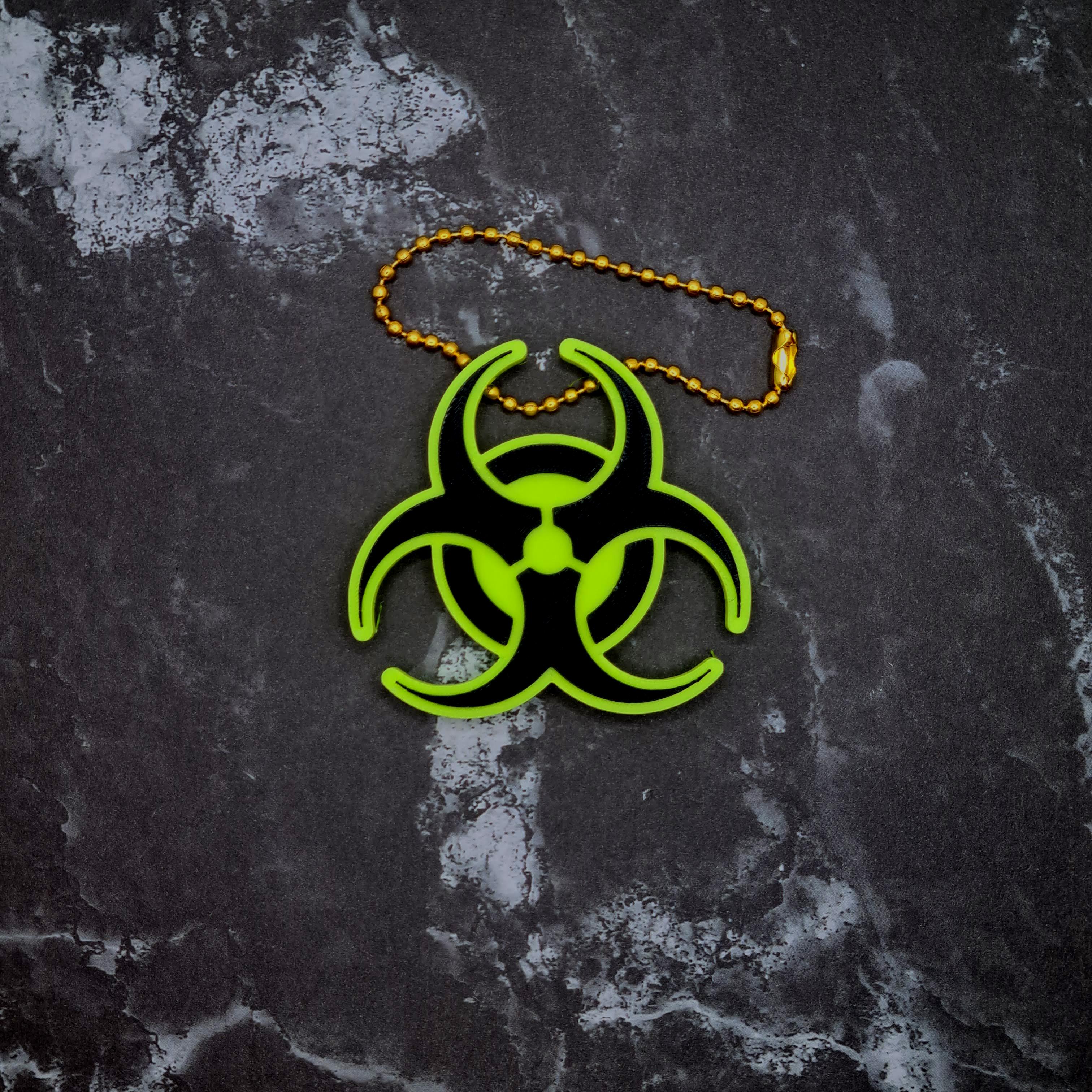 Biohazard Keychain 3d model