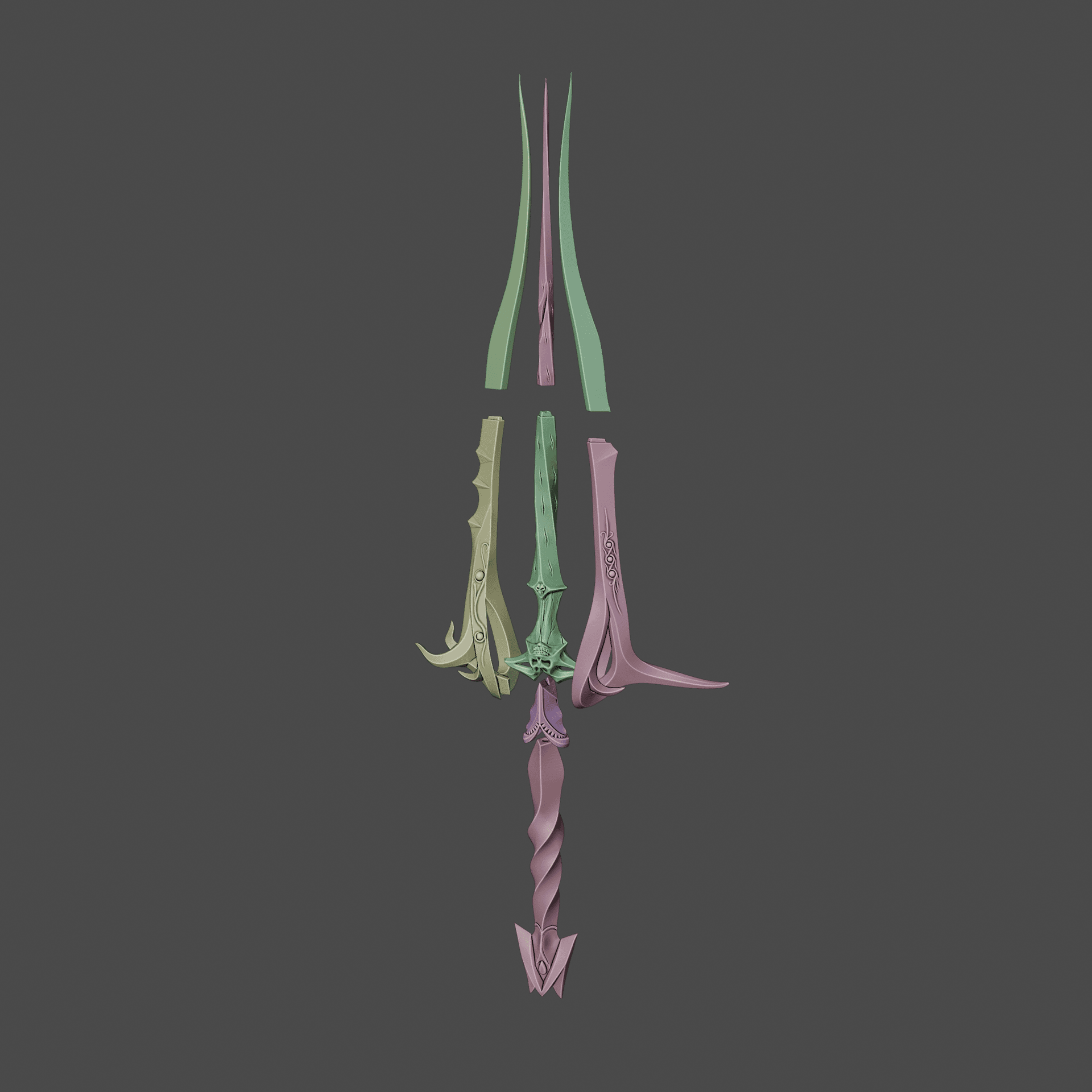 FANTASY RHAPSODY DAGGER BALDURS GATE 3 3d model