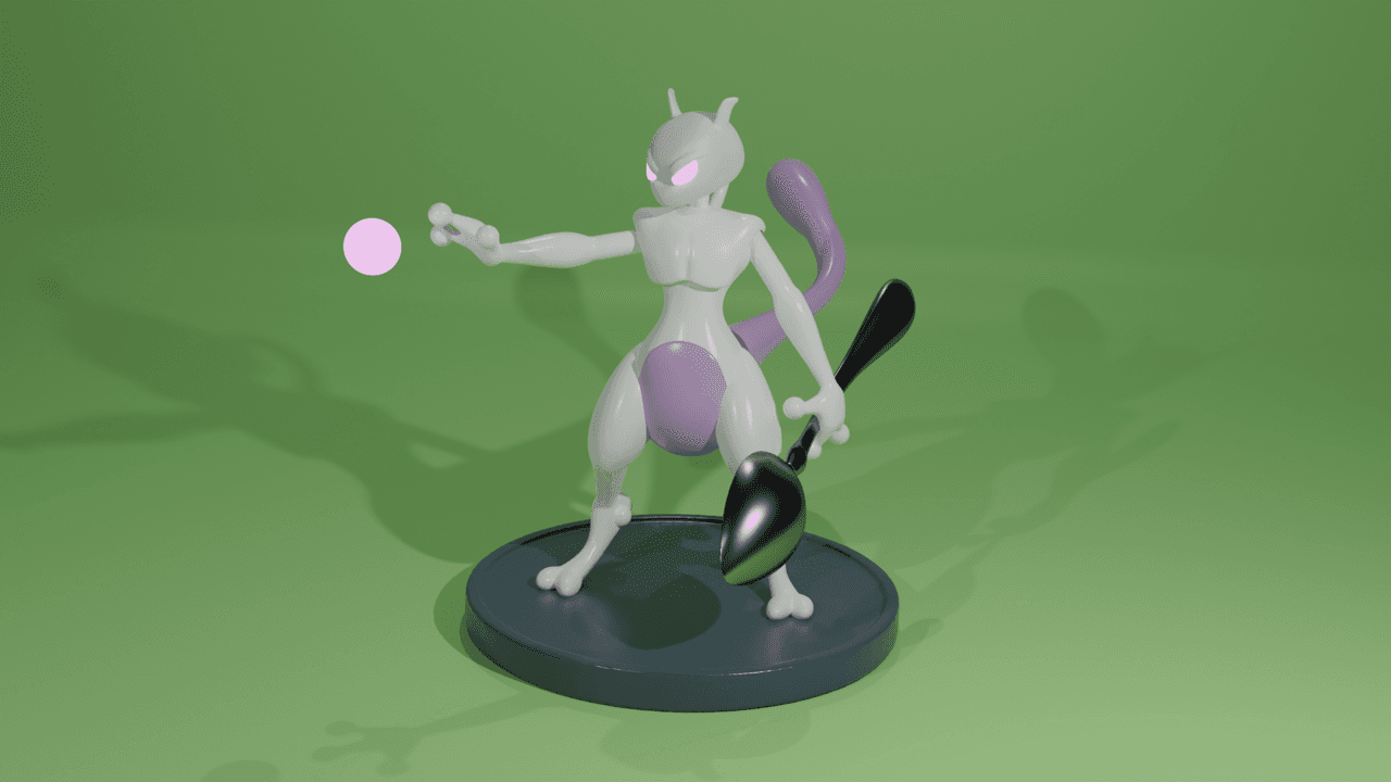 Mewtwo (Manga Edition) 3d model