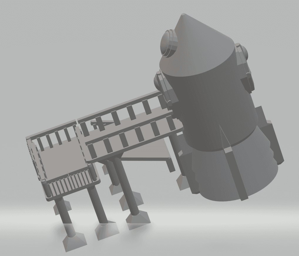 FHW: Oxchan Launch base Prototype 3d model