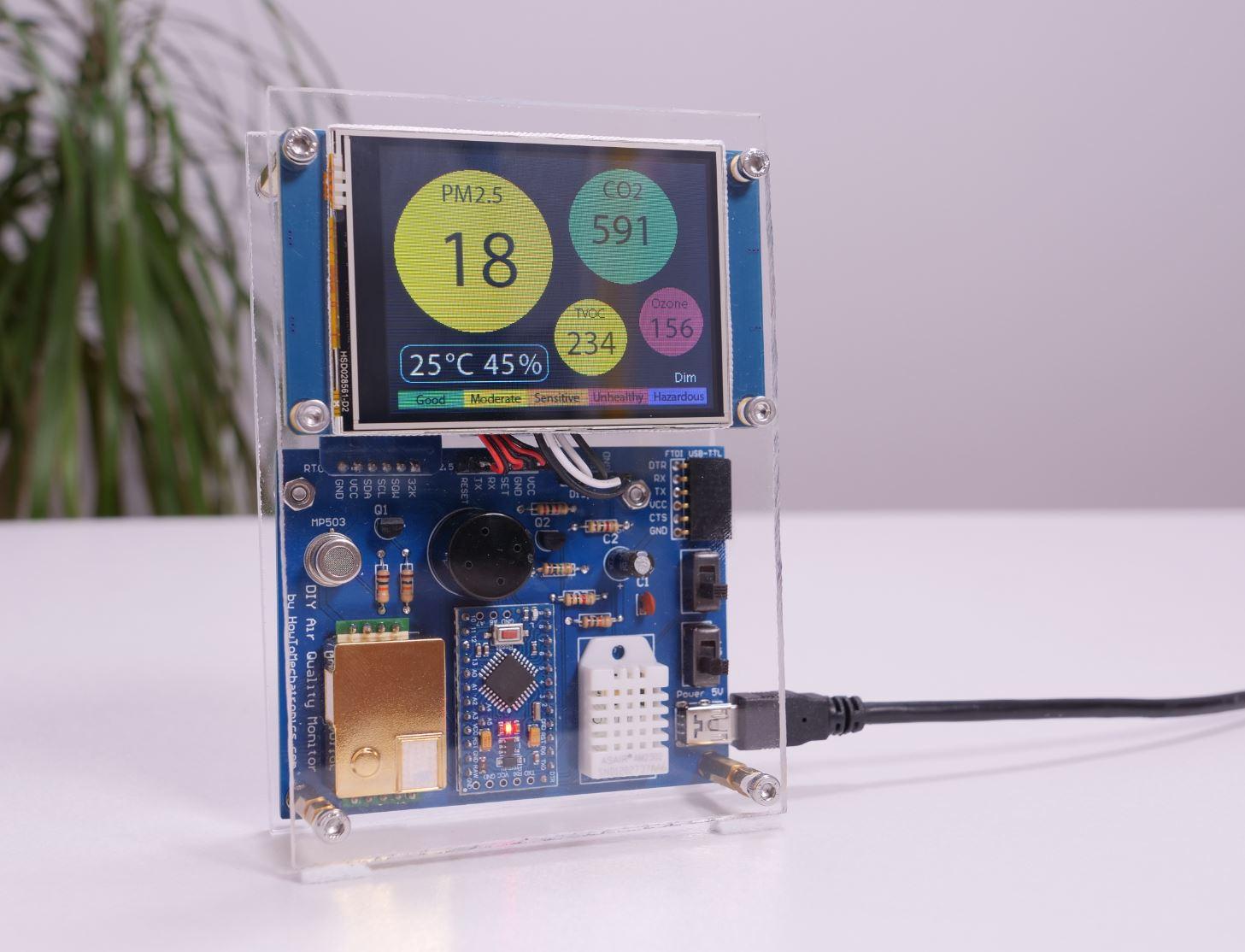 DIY Air Quality Monitor 3d model