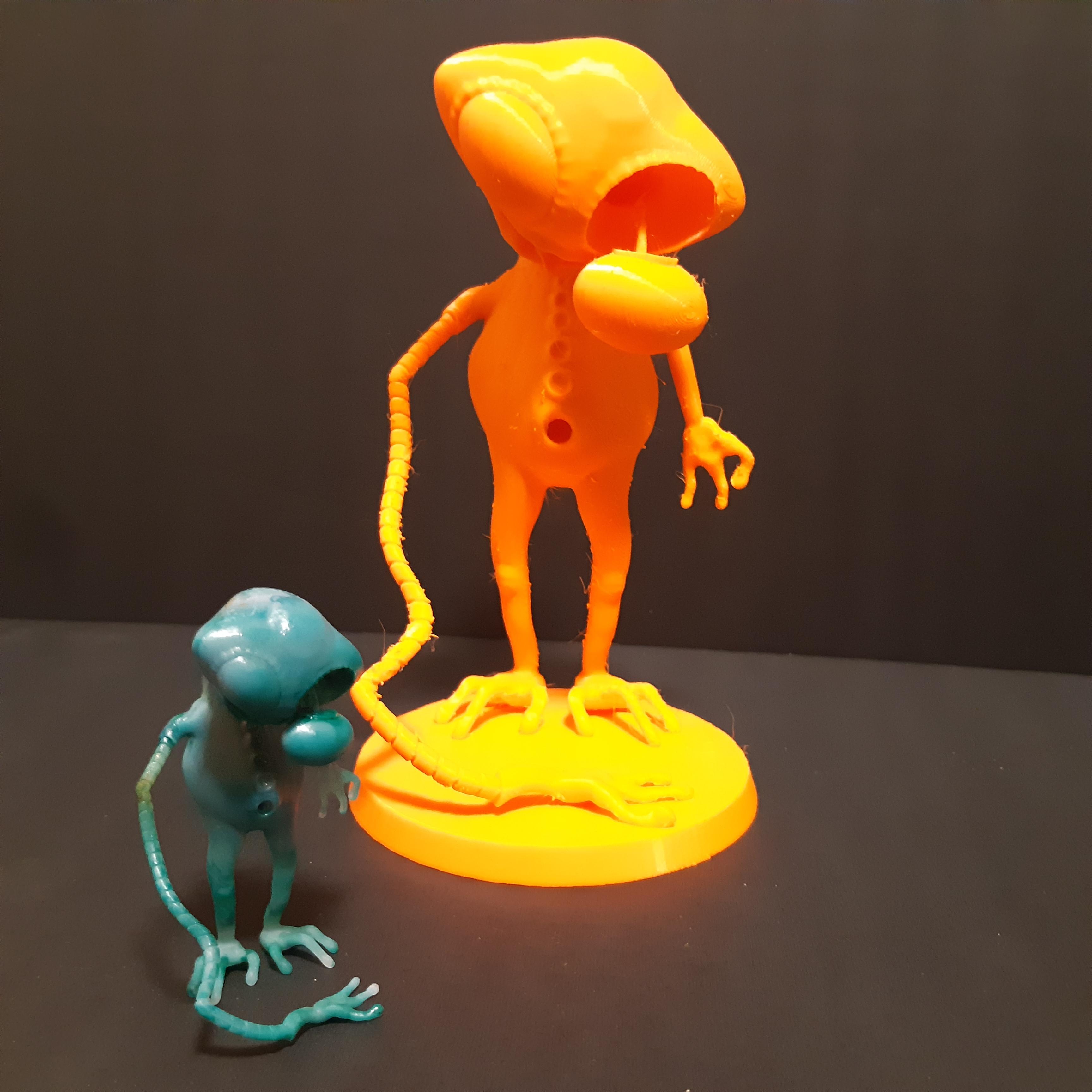 DEAD ALLEN - ALIEN MINIATURE FOR TTRPG OR ART DISPLAY 3d model