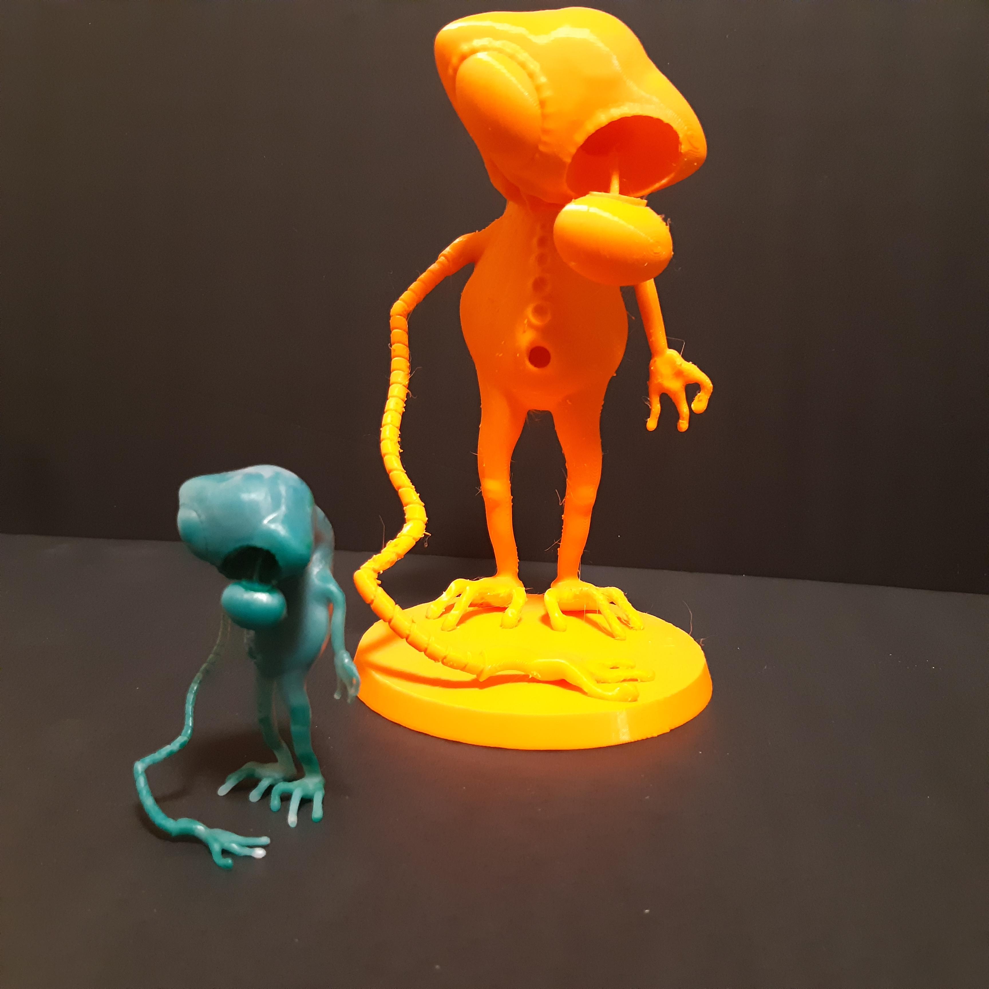 DEAD ALLEN - ALIEN MINIATURE FOR TTRPG OR ART DISPLAY 3d model