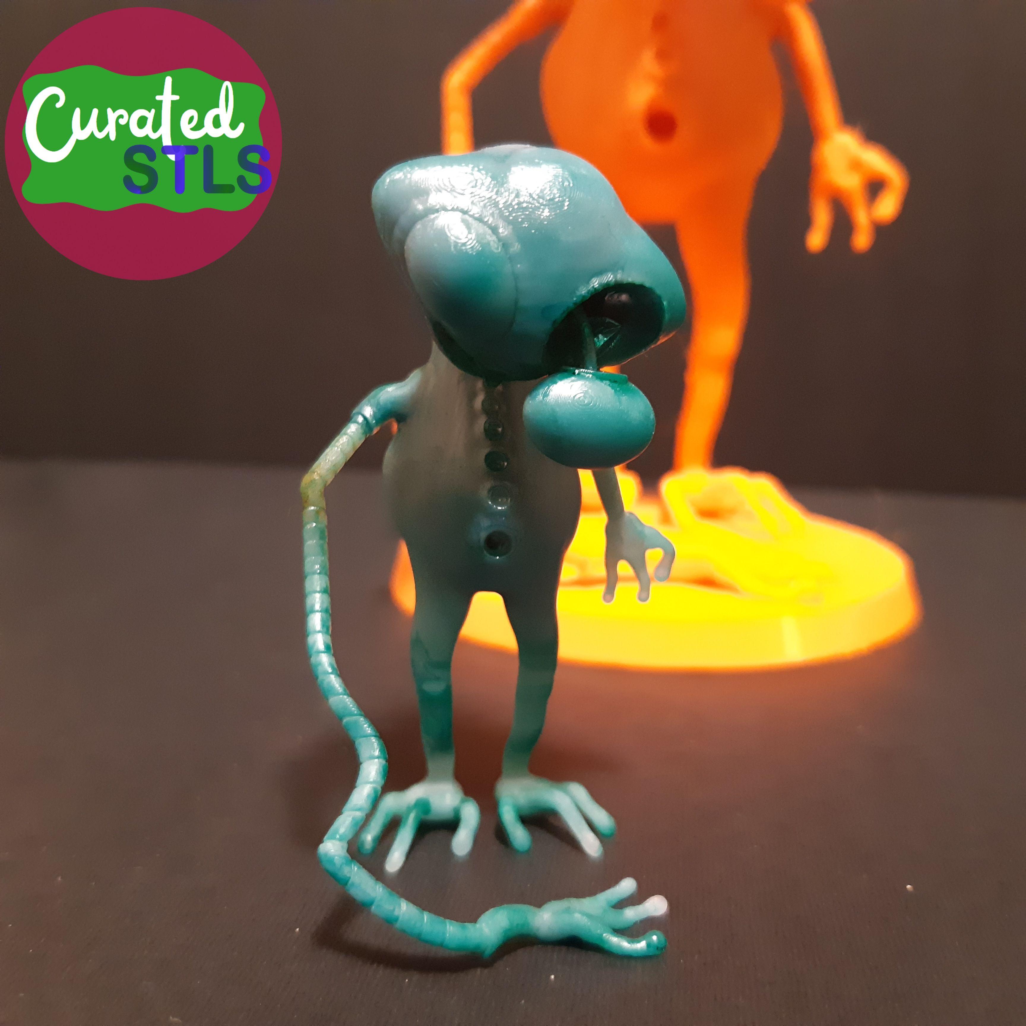 DEAD ALLEN - ALIEN MINIATURE FOR TTRPG OR ART DISPLAY 3d model