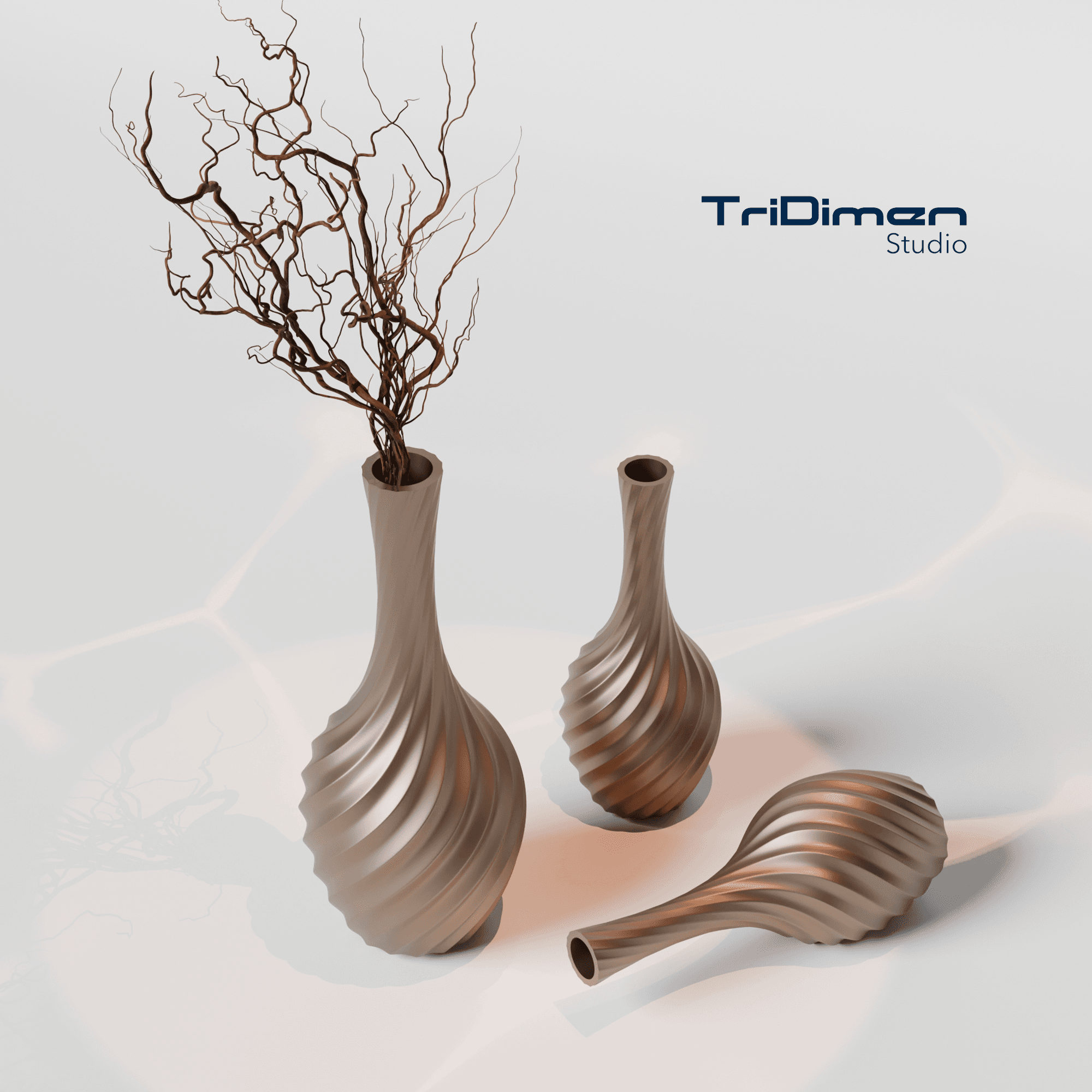 Tall Vase - Luxury Vase  3d model