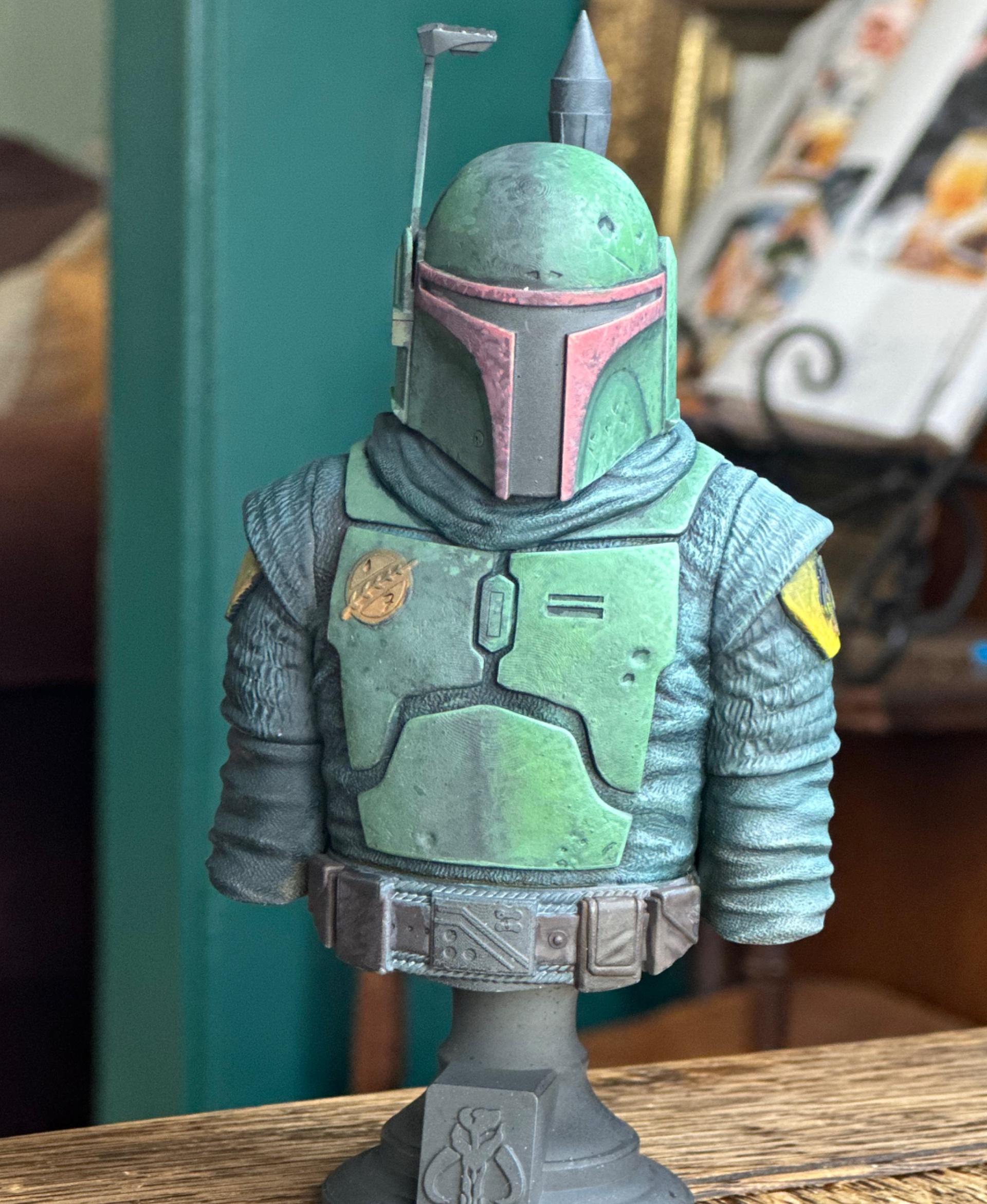 Boba Fett Bust (Pre-Supported) 3d model