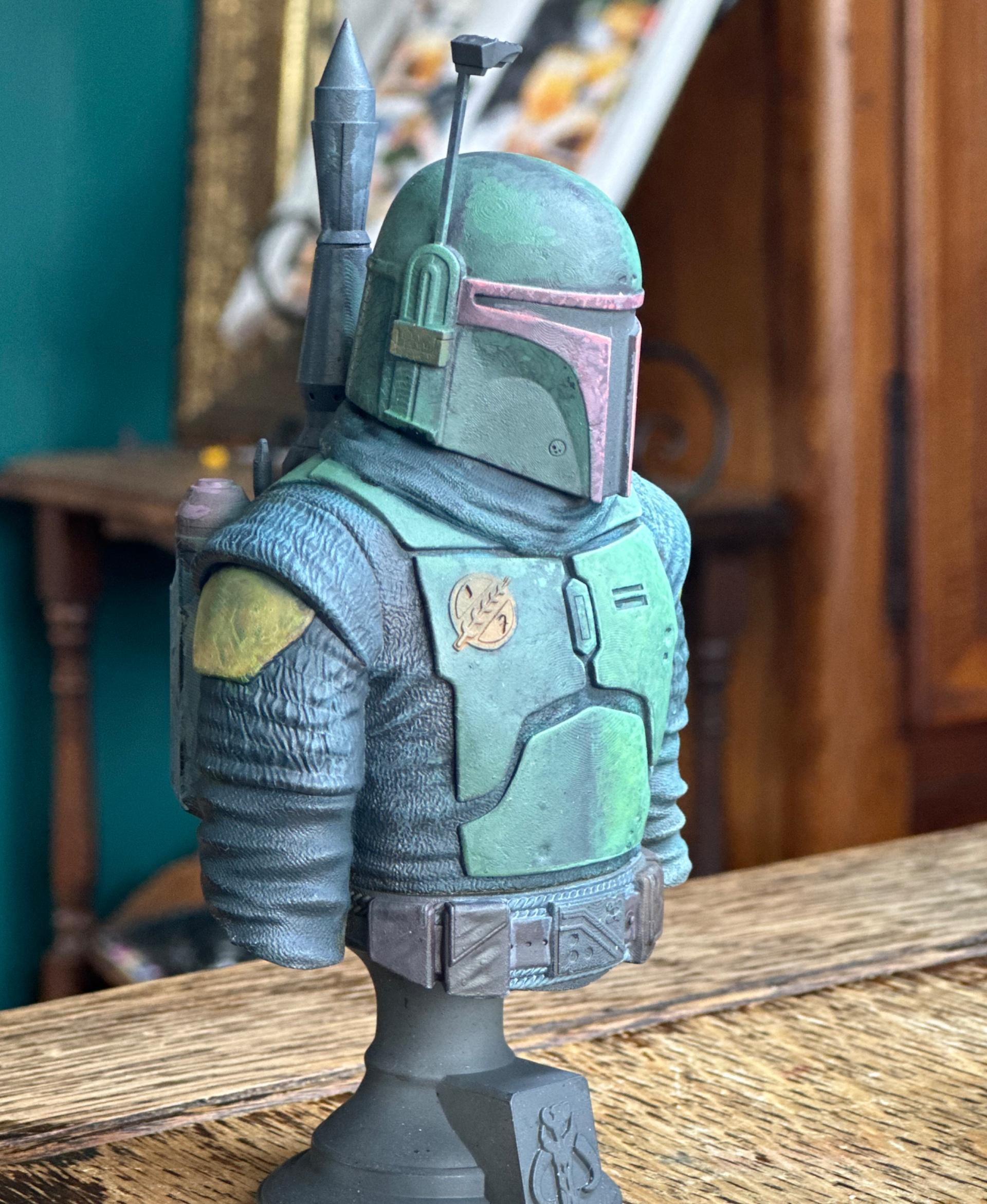 Boba Fett Bust (Pre-Supported) 3d model