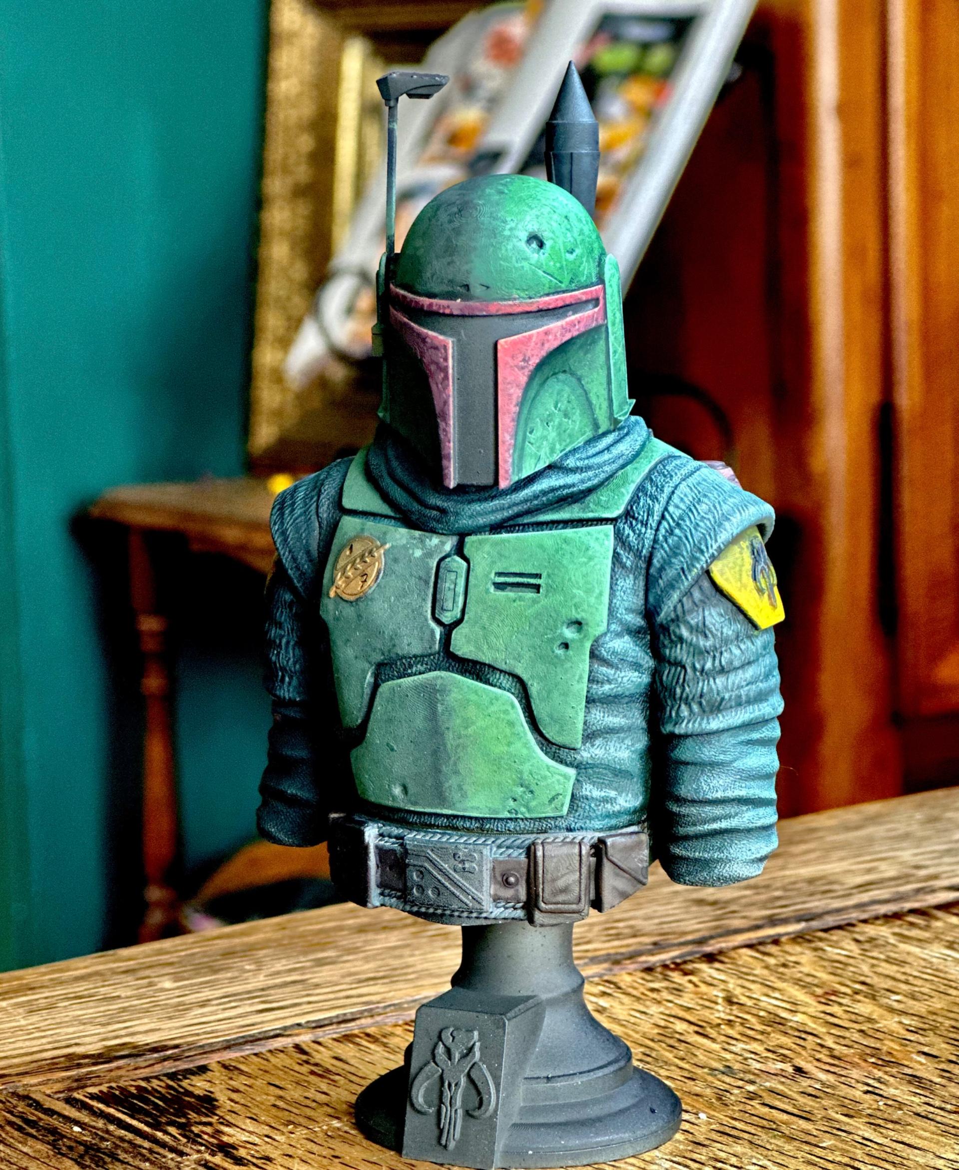 Boba Fett Bust (Pre-Supported) 3d model