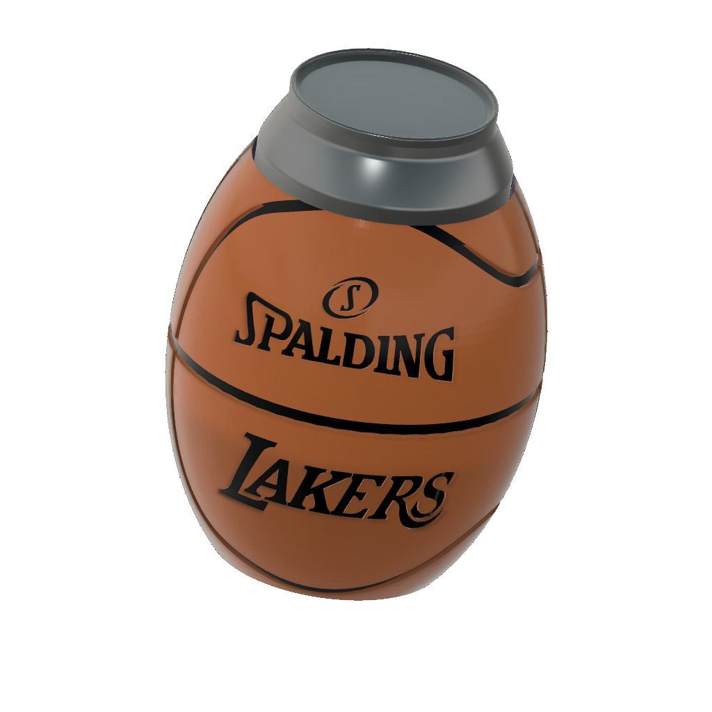 Basketball Koozie Lakers.stl 3d model