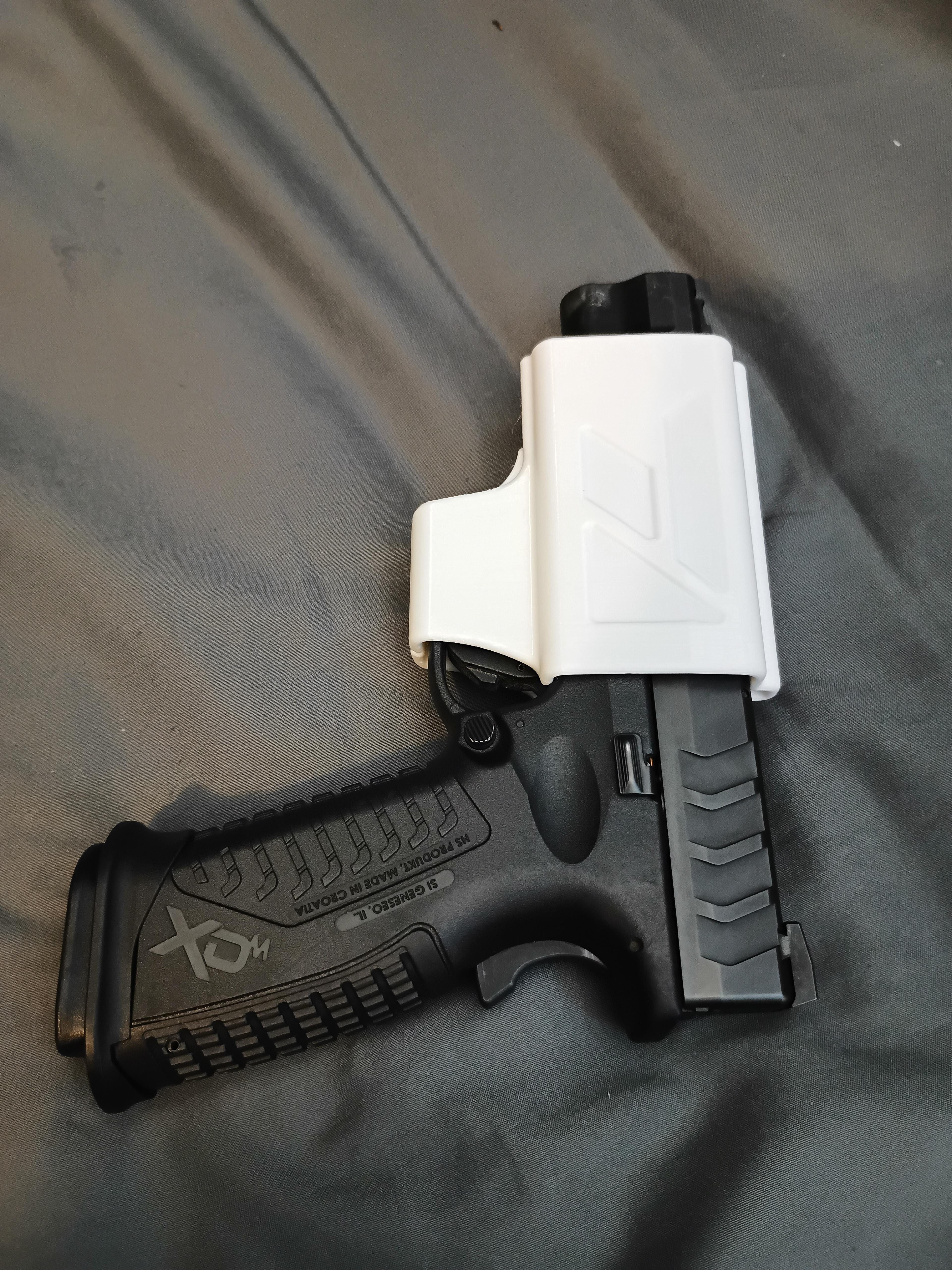 Springfield XDM in waist holster 3d model