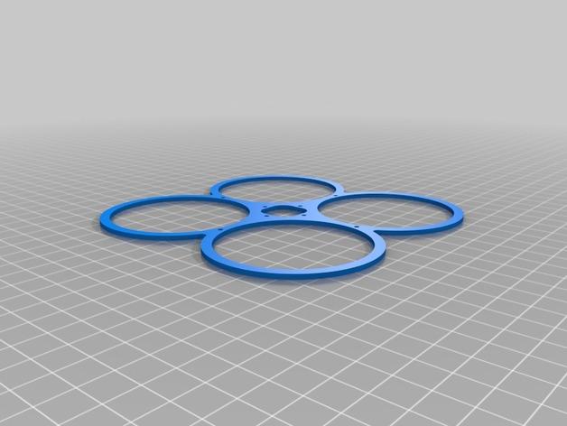 MicroDrone 2s 3D printed Frame 3d model