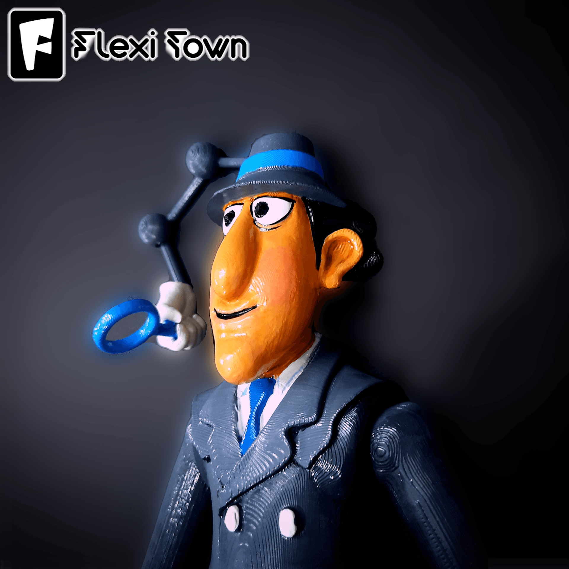 Flexi Print-in-Place Inspector Gadget 3d model