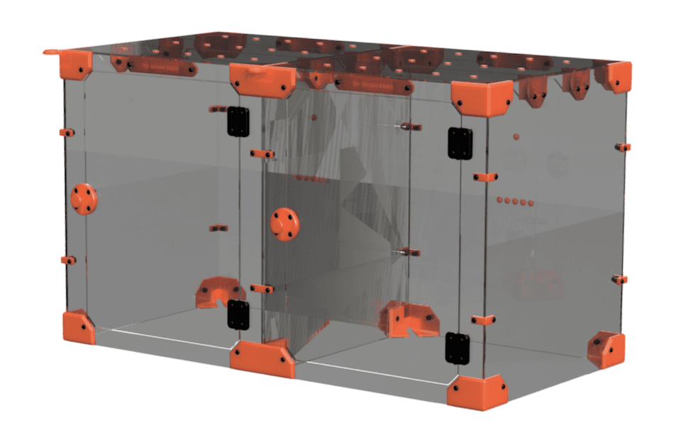 Daisy-Chain (DC) Universal 3D Printer Enclosure Build by 3D Sourcerer 3d model