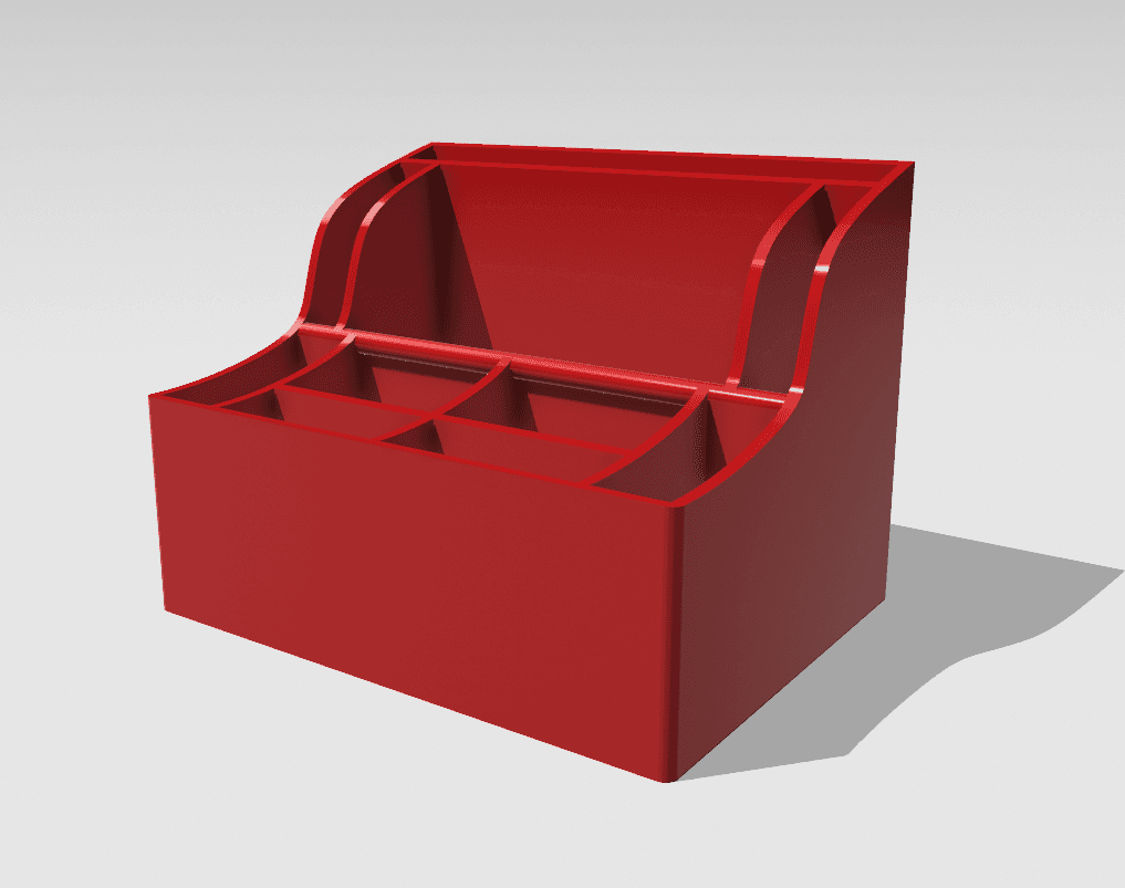 Desk organizer 1 3d model